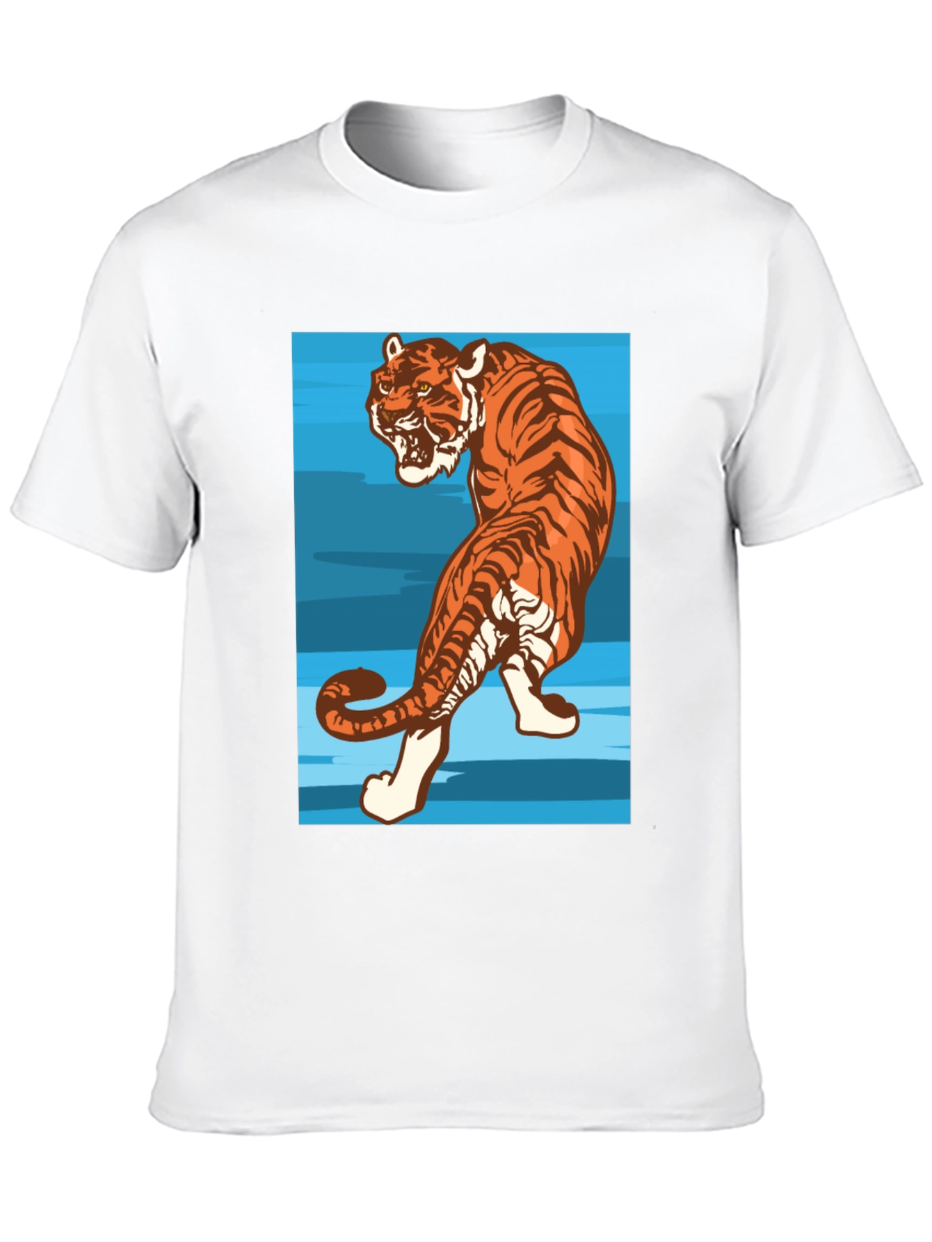 Tiger Graphic Tee - Mens Black T-Shirt