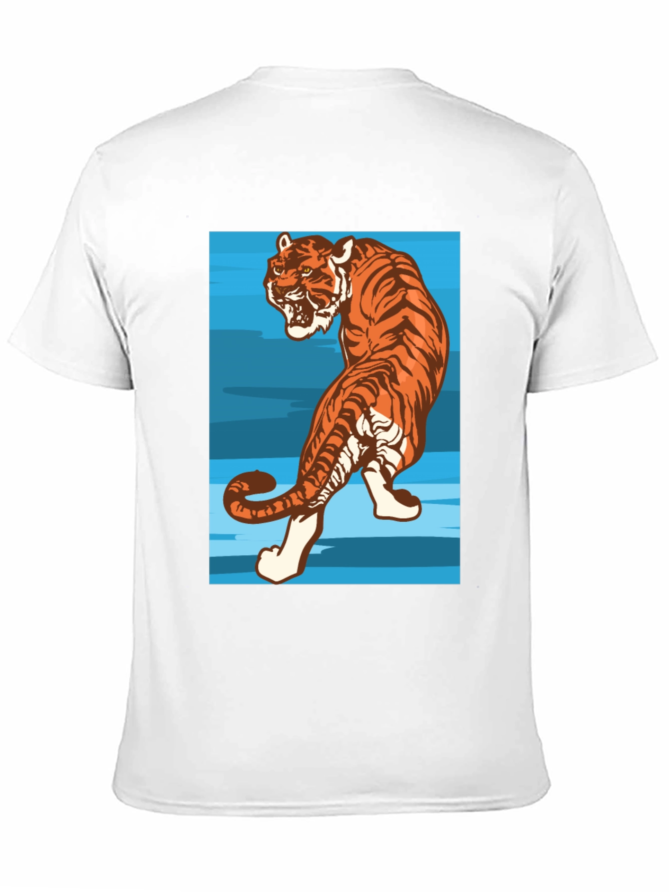 Tiger Graphic Tee - Mens Black T-Shirt