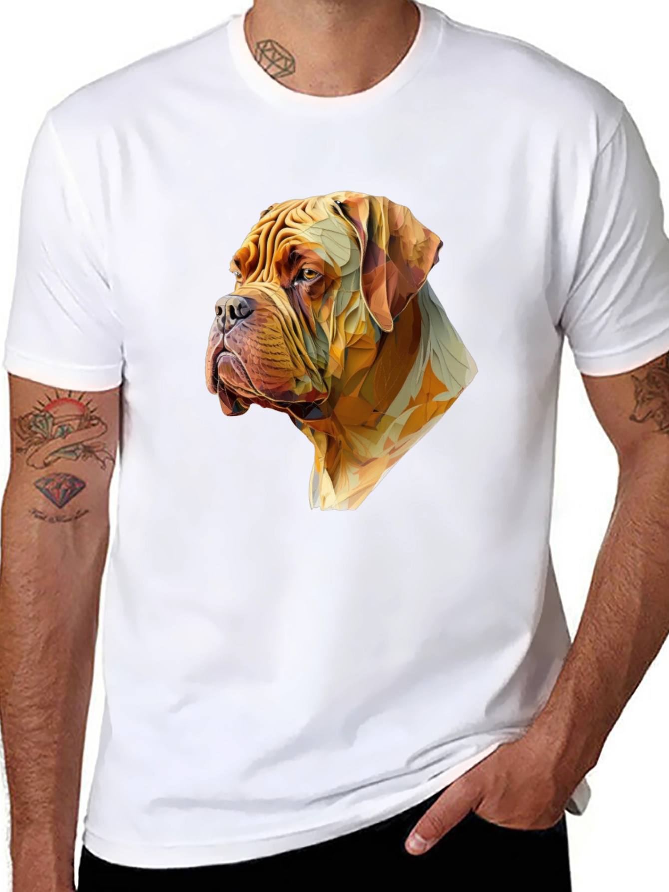 Dog Portrait Black Graphic Tee