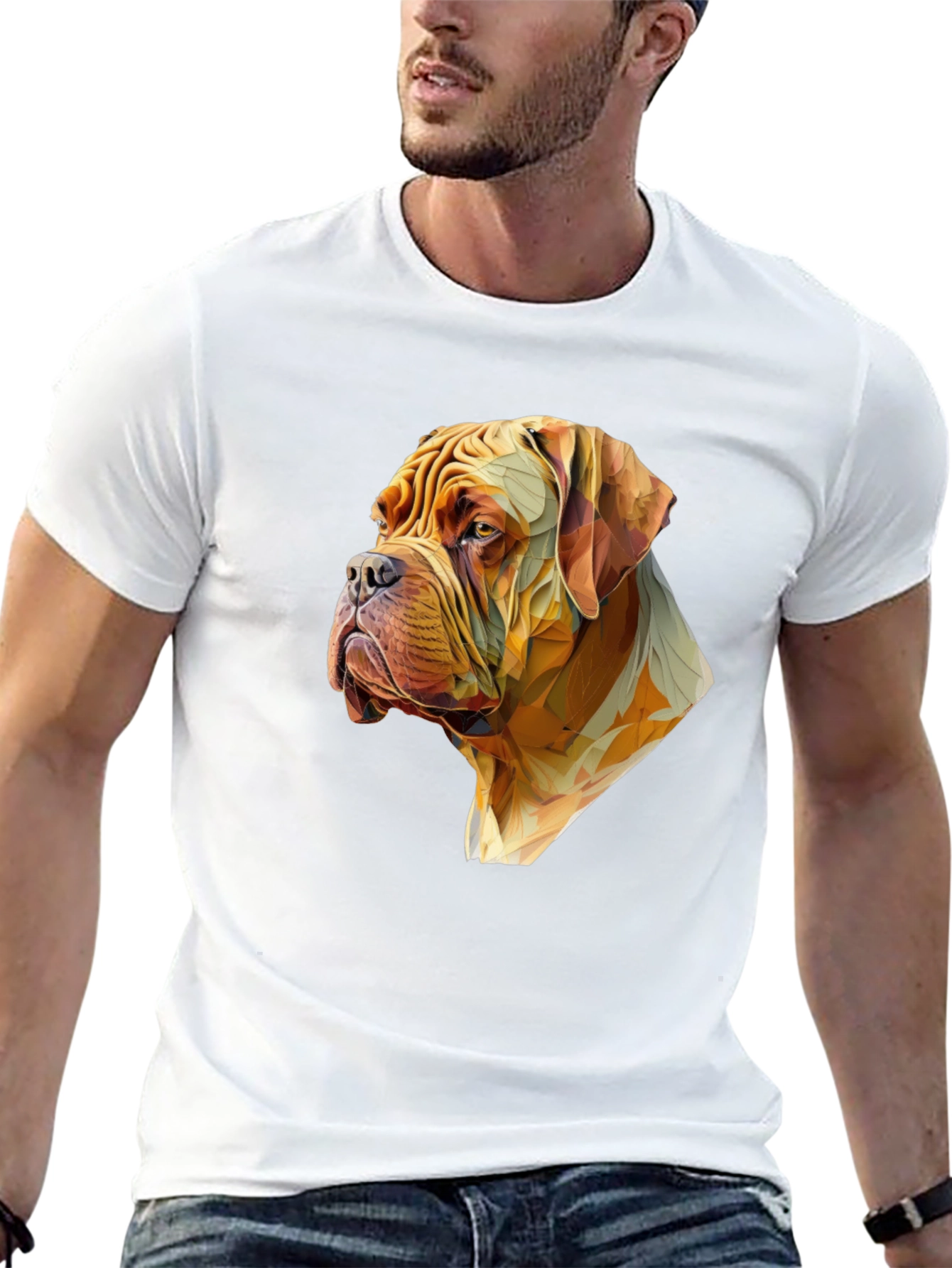 Dog Portrait Black Graphic Tee