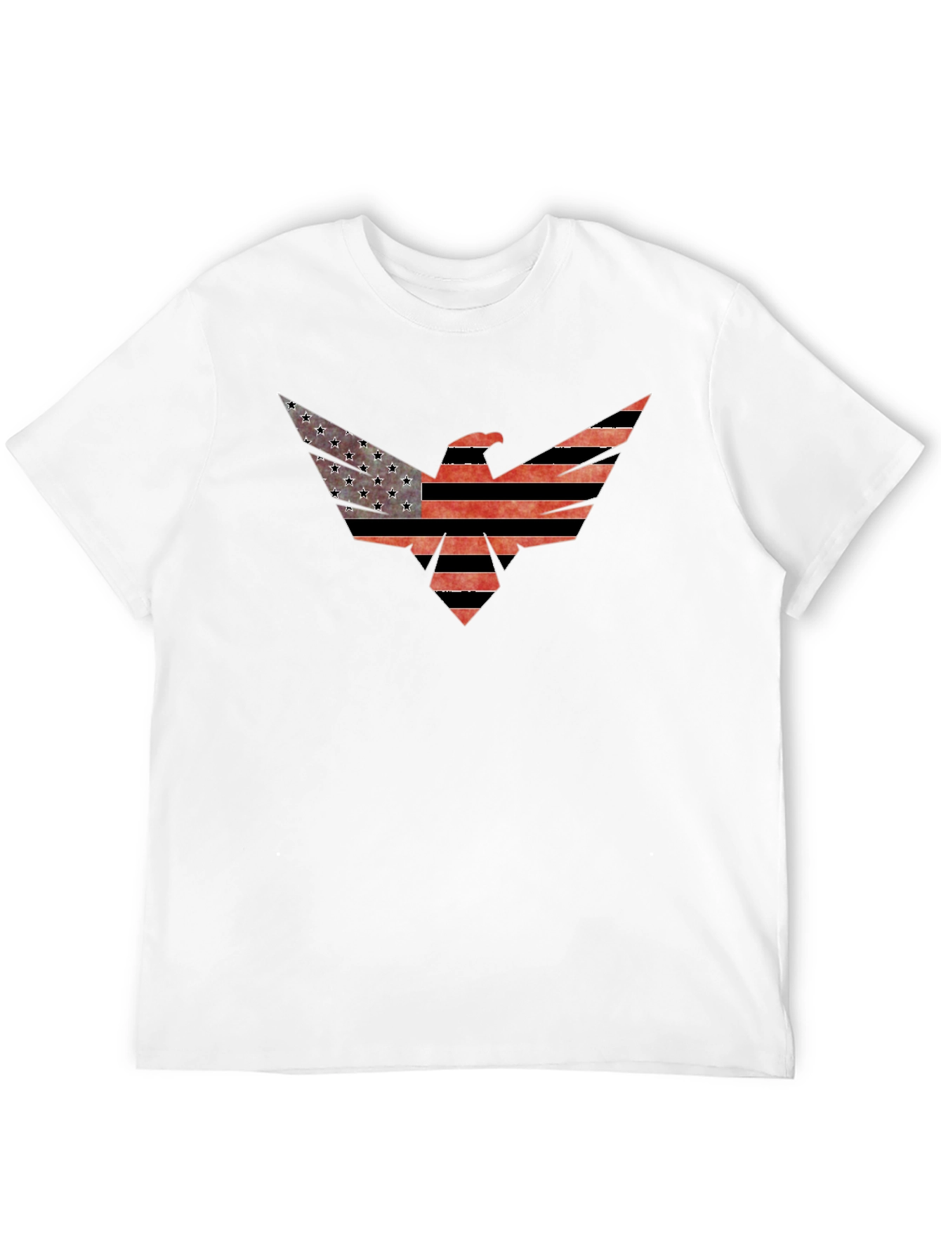 American Flag Eagle Graphic Tee - Patriotic Style