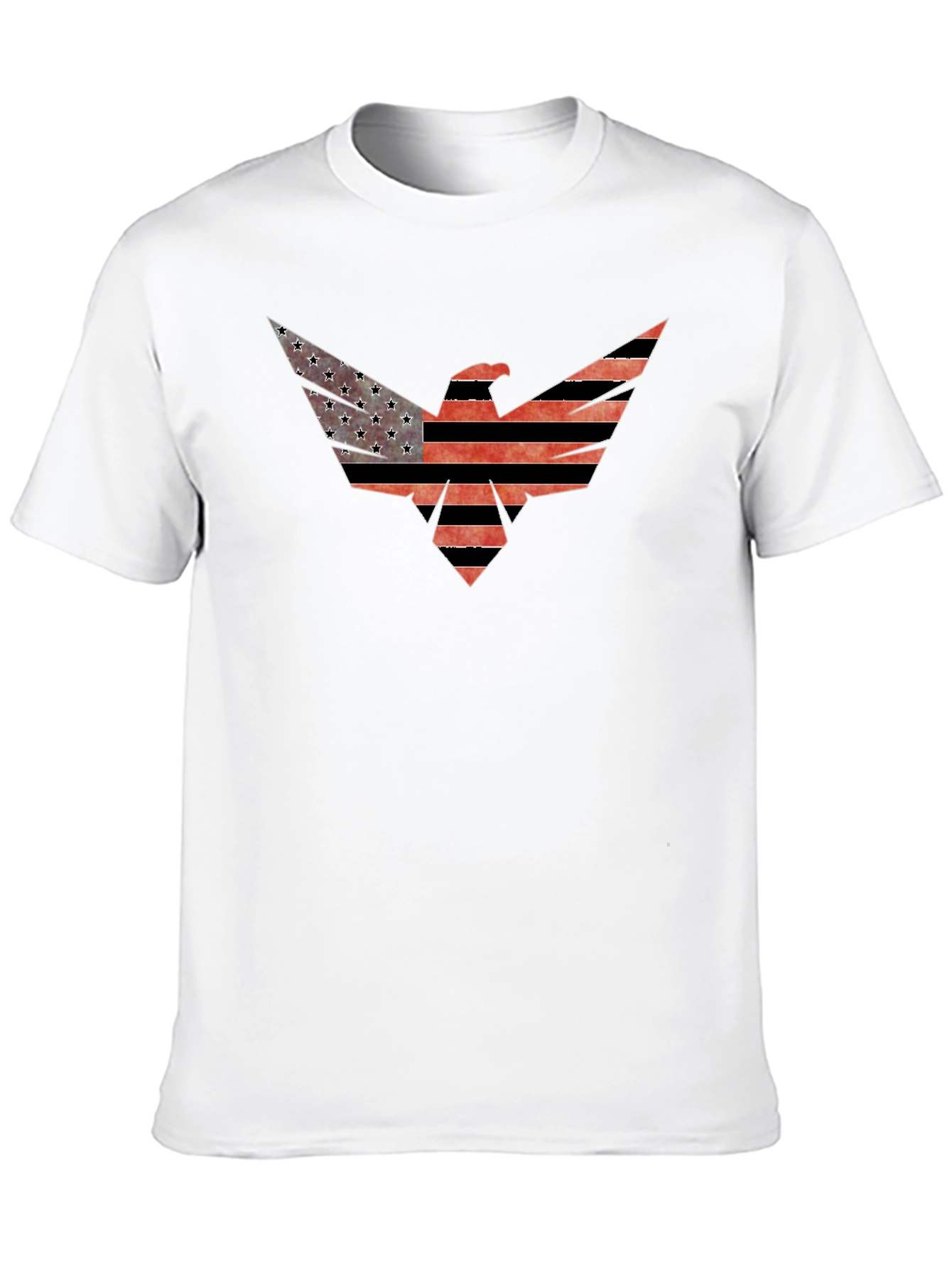 American Flag Eagle Graphic Tee - Patriotic Style