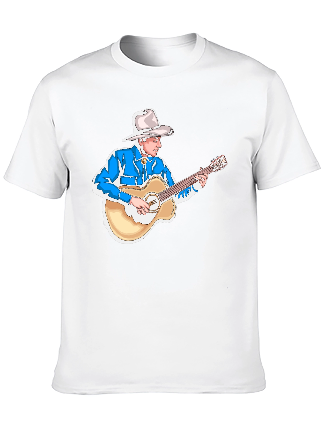 Cowboy Guitarist Black T-Shirt