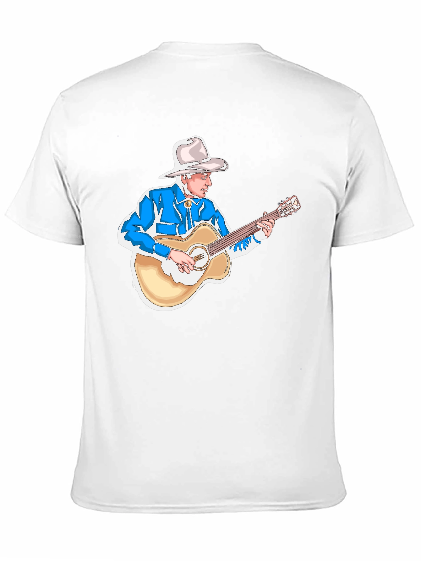 Cowboy Guitarist Black T-Shirt