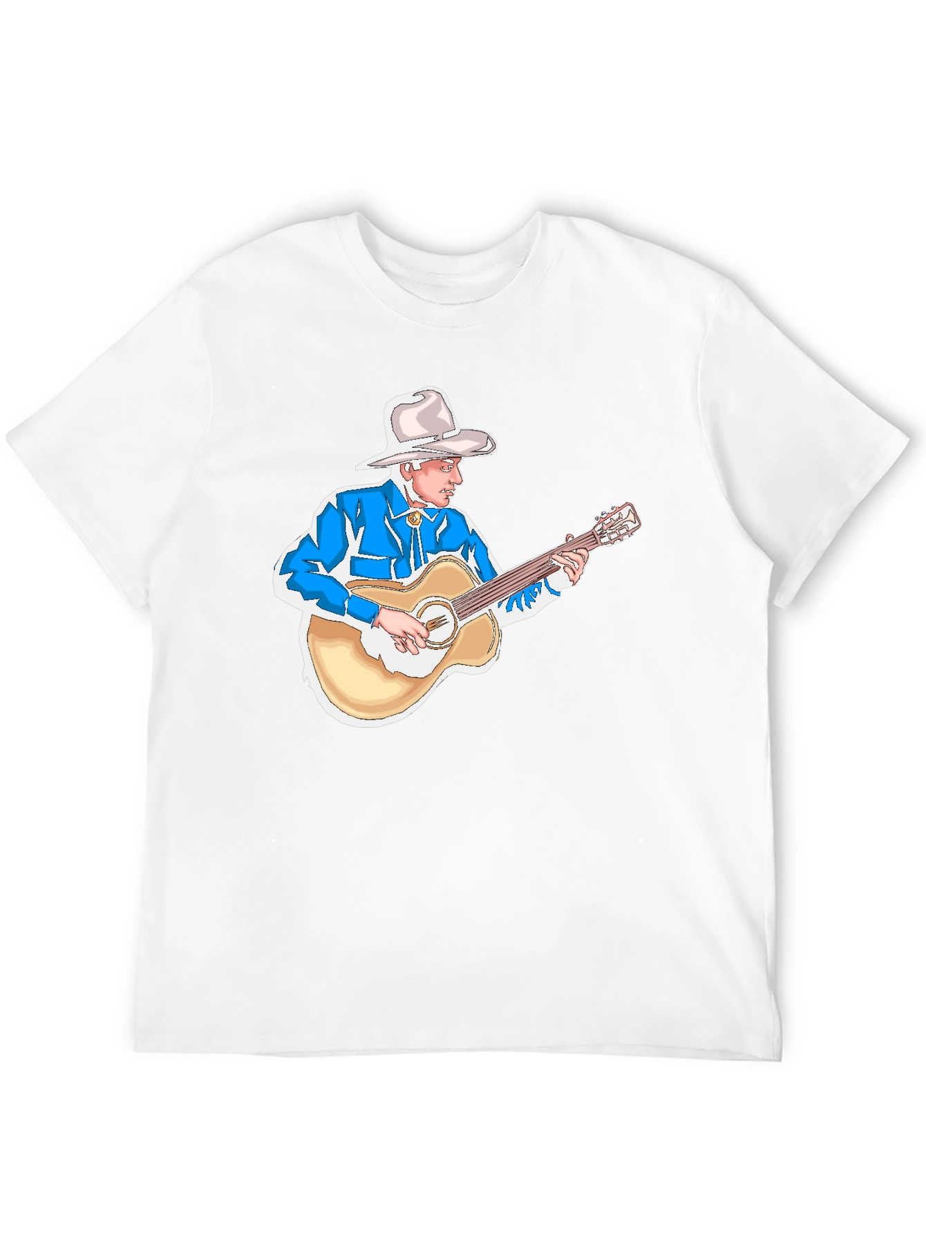 Cowboy Guitarist Black T-Shirt