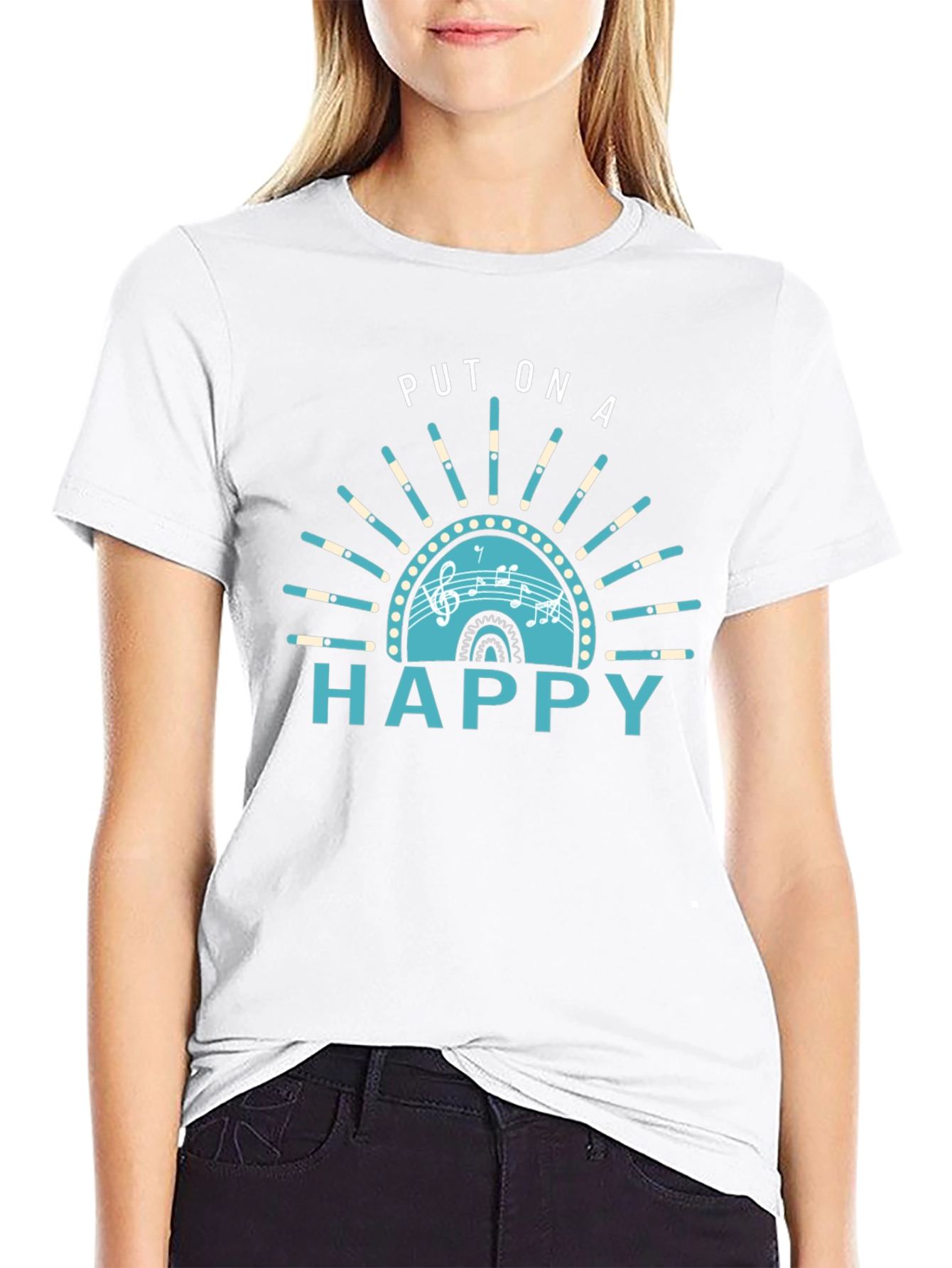 Put On A Happy Graphic Tee