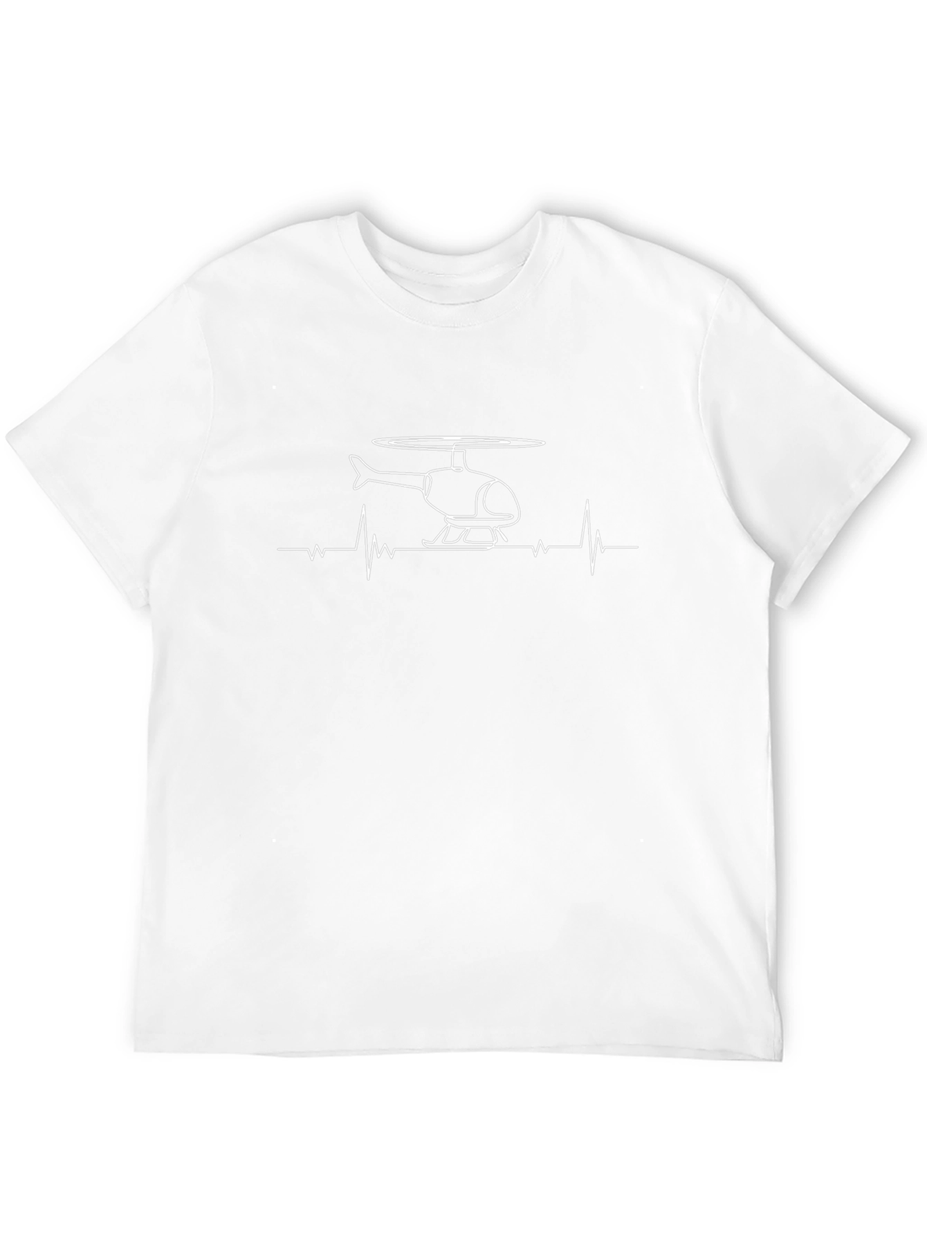 Helicopter Heartbeat Graphic T-Shirt