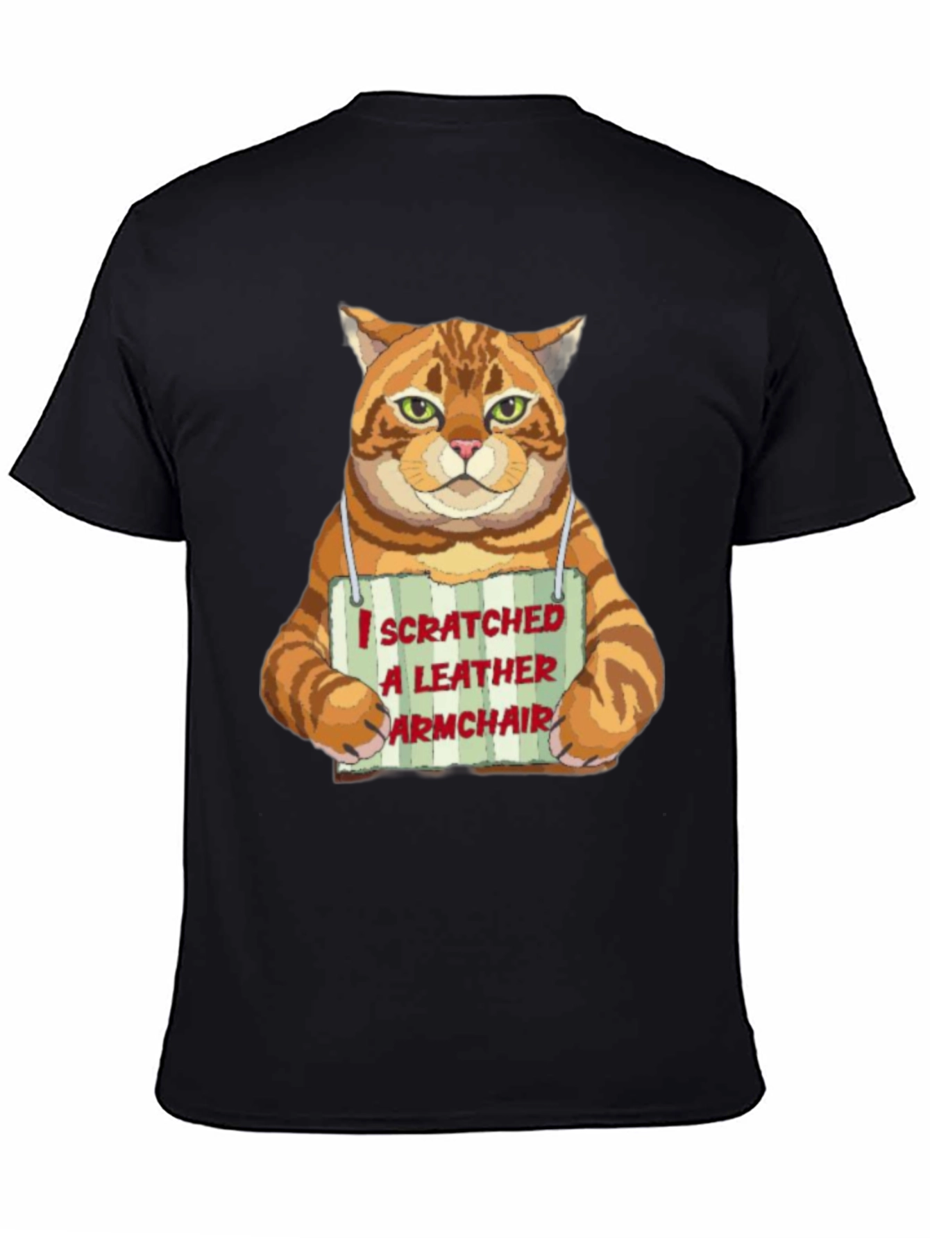 I Scratched a Leather Armchair Cat T-Shirt