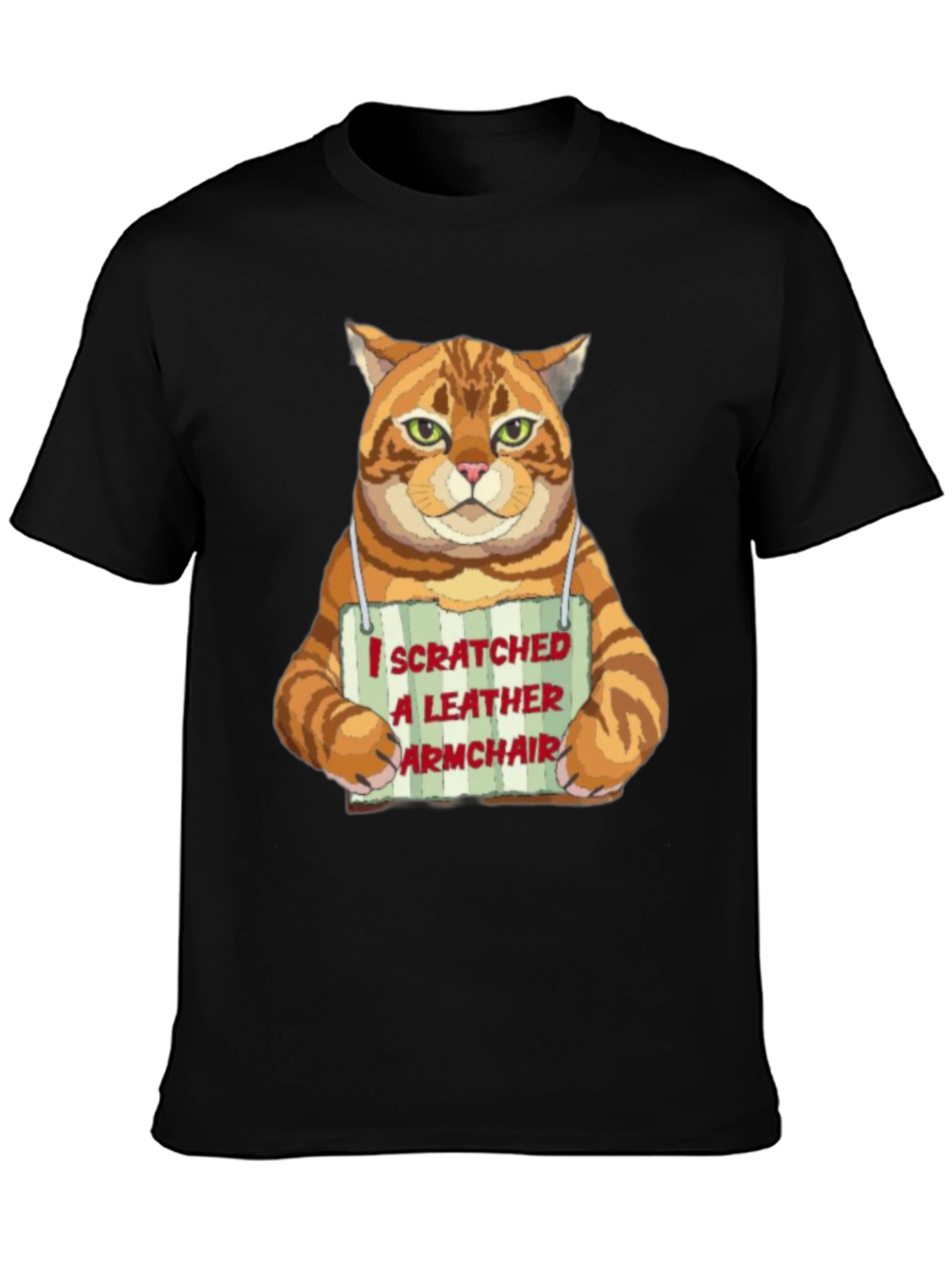 I Scratched a Leather Armchair Cat T-Shirt