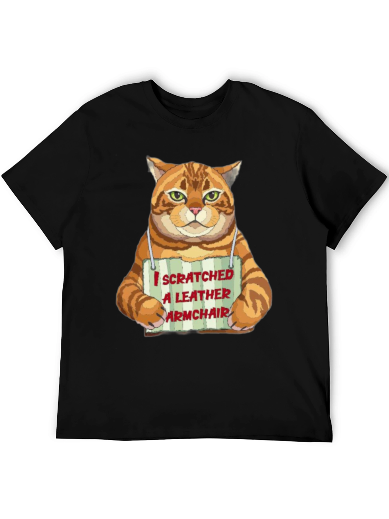 I Scratched a Leather Armchair Cat T-Shirt