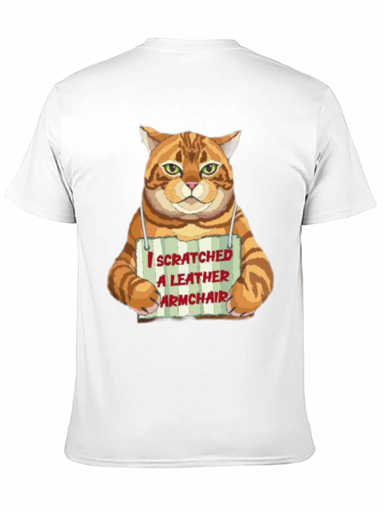 I Scratched a Leather Armchair Cat T-Shirt