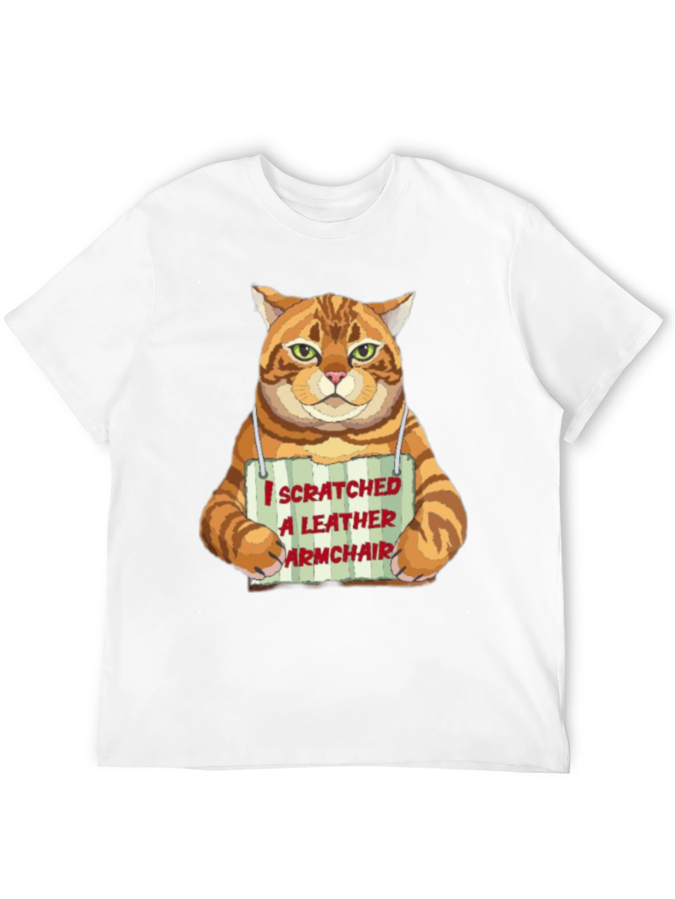 I Scratched a Leather Armchair Cat T-Shirt