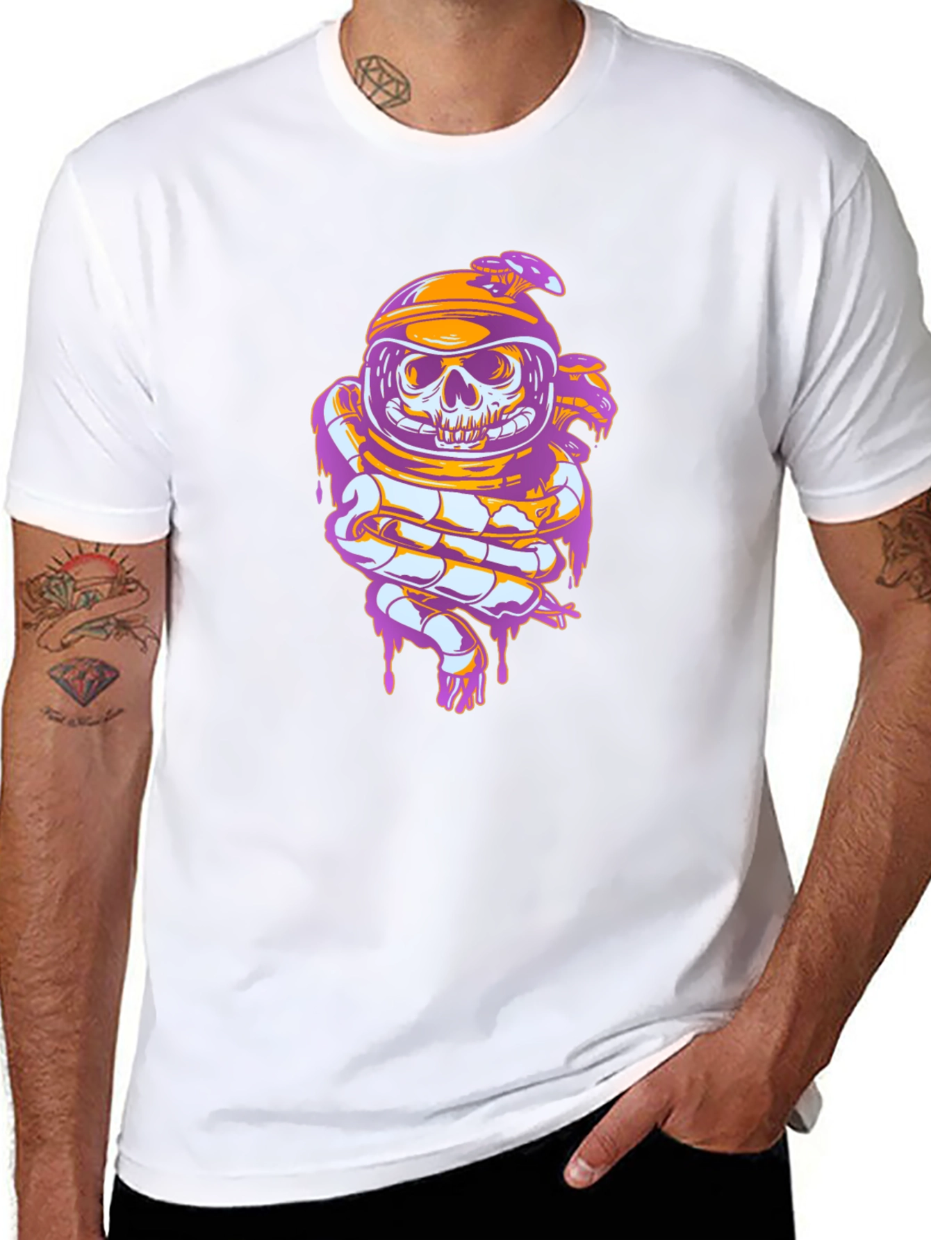 Skull Astronaut Graphic Tee