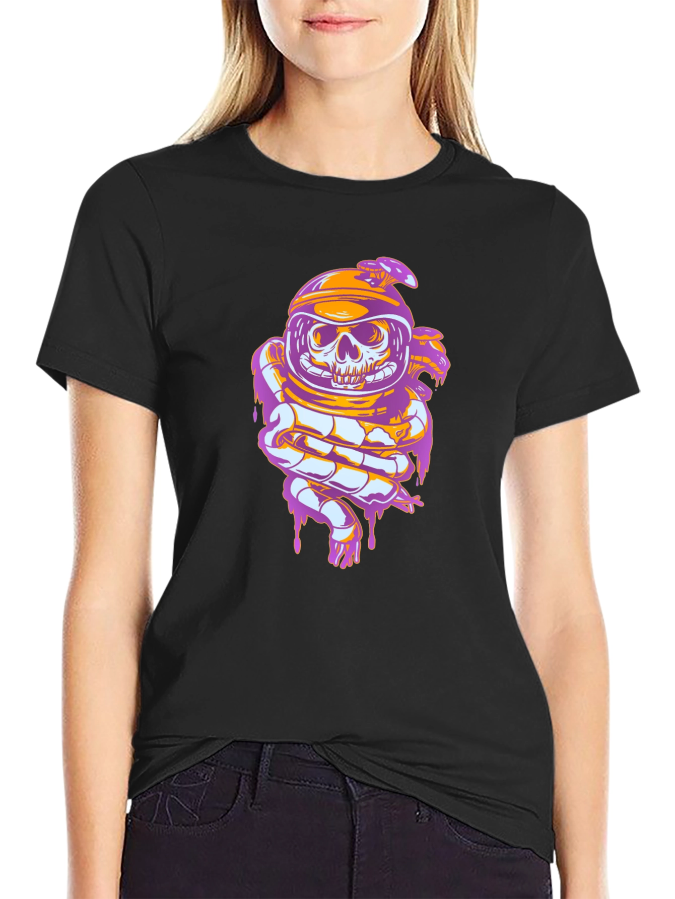 Skull Astronaut Graphic Tee