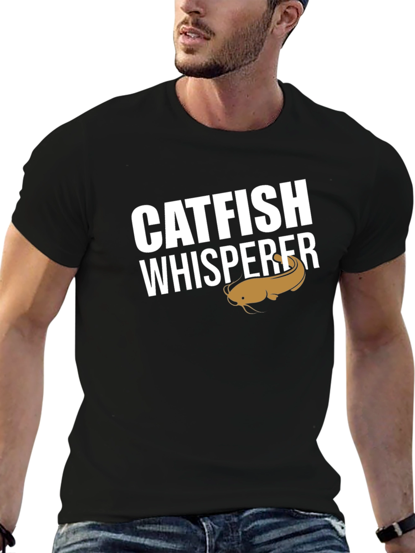 Catfish Whisperer Graphic T-Shirt - Fishing Humor