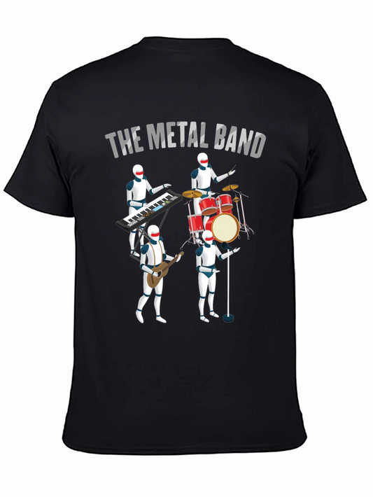 The Metal Band T-Shirt - Robot Music Band Tee