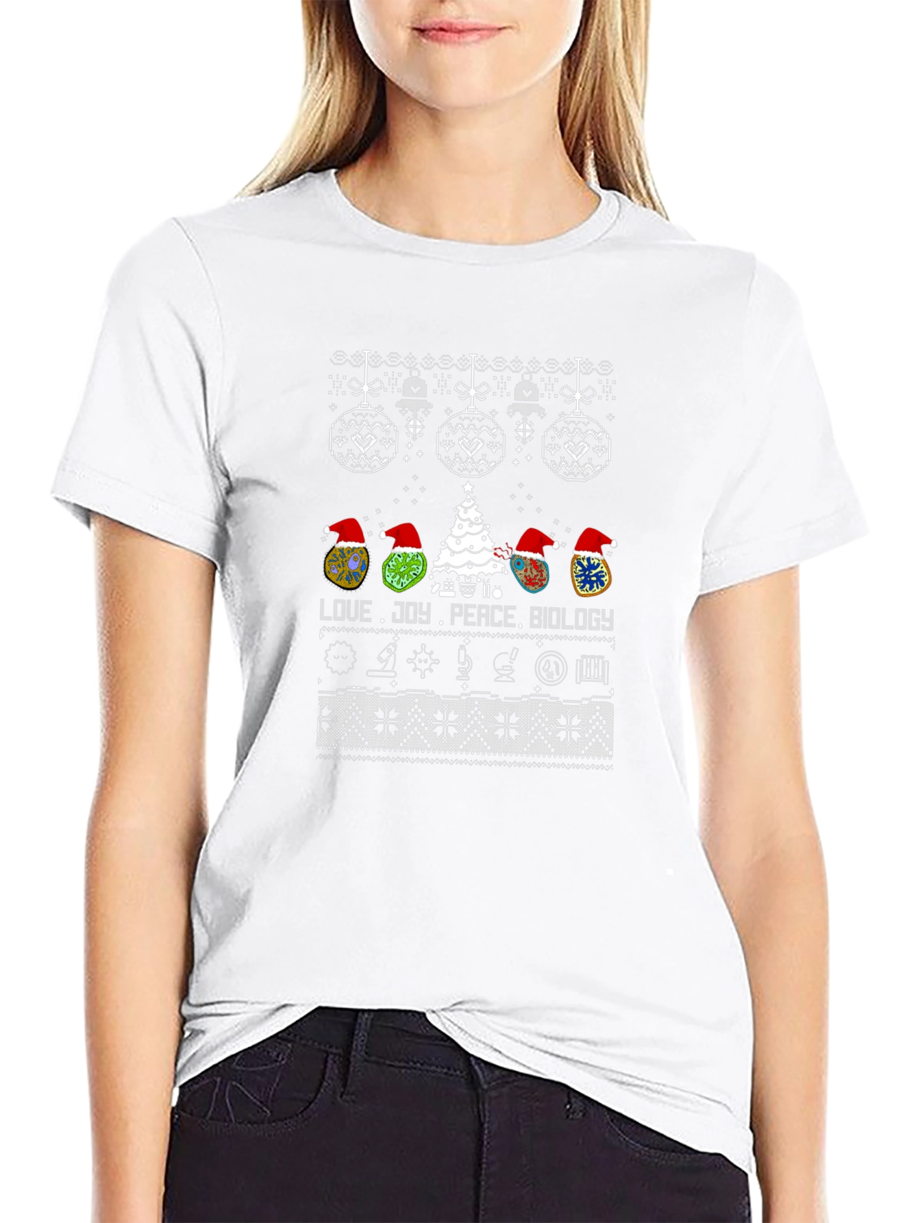 Biology Christmas Sweater T-Shirt