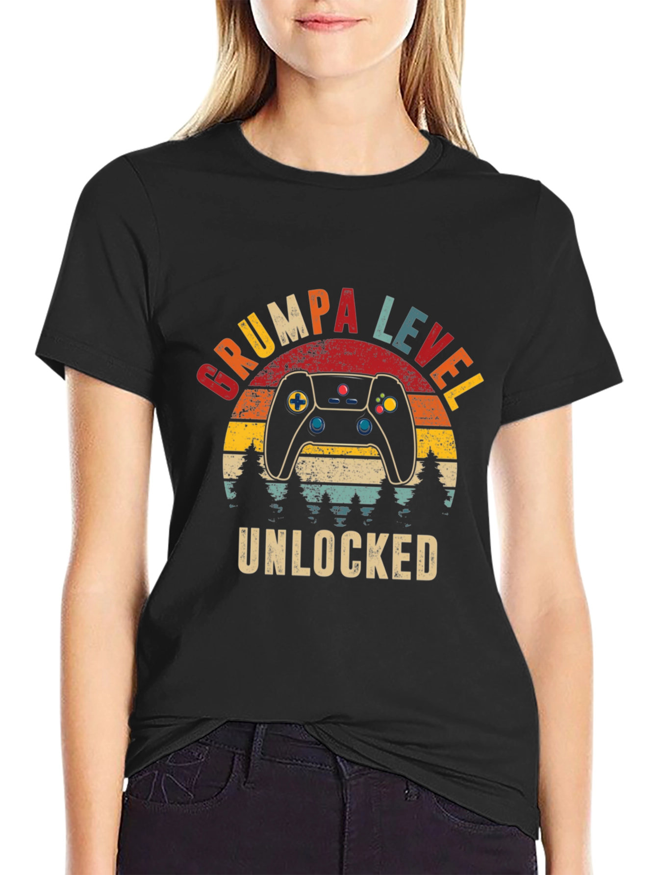 Grumpa Level Unlocked Graphic T-Shirt