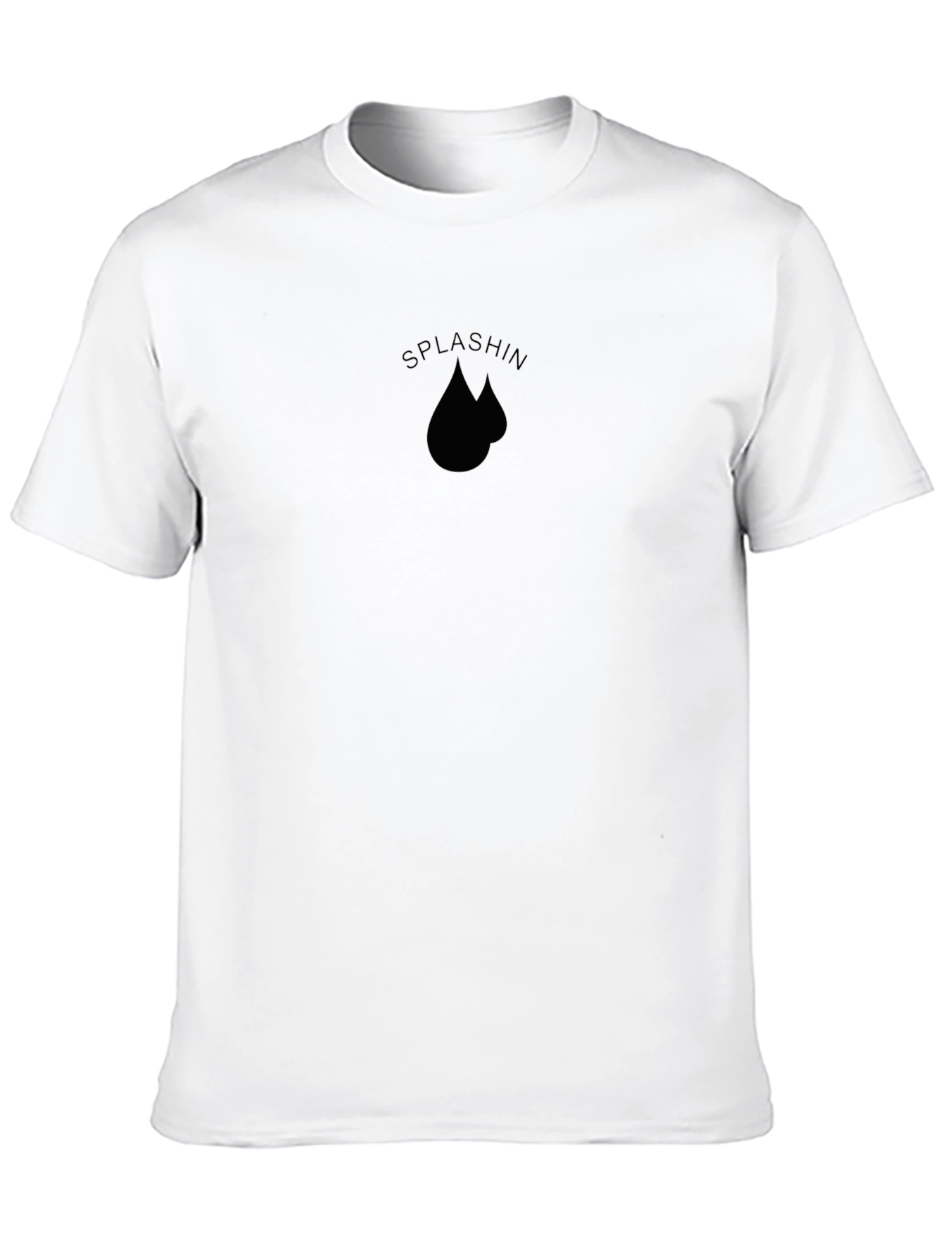 Splashin Black Graphic Tee