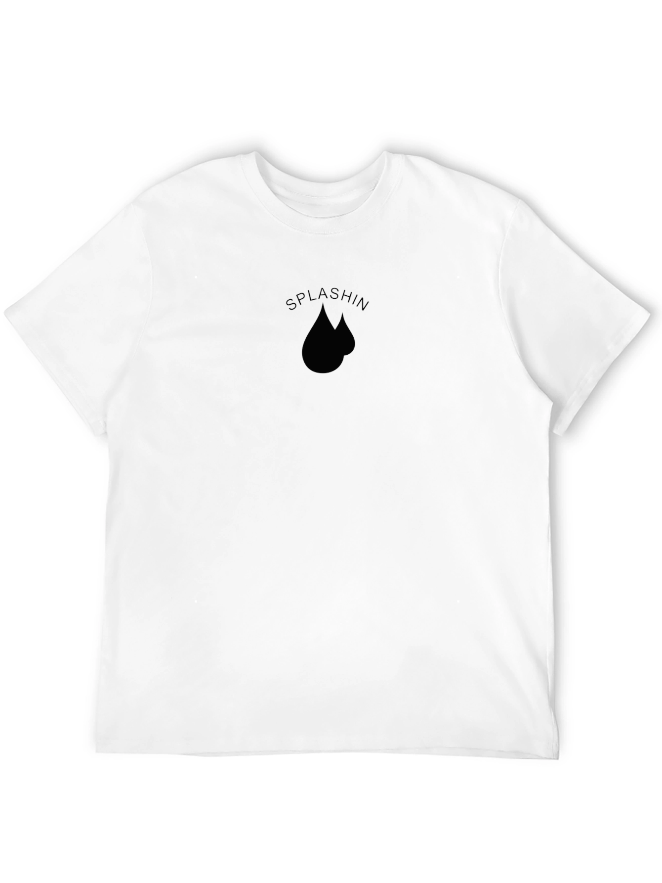 Splashin Black Graphic Tee