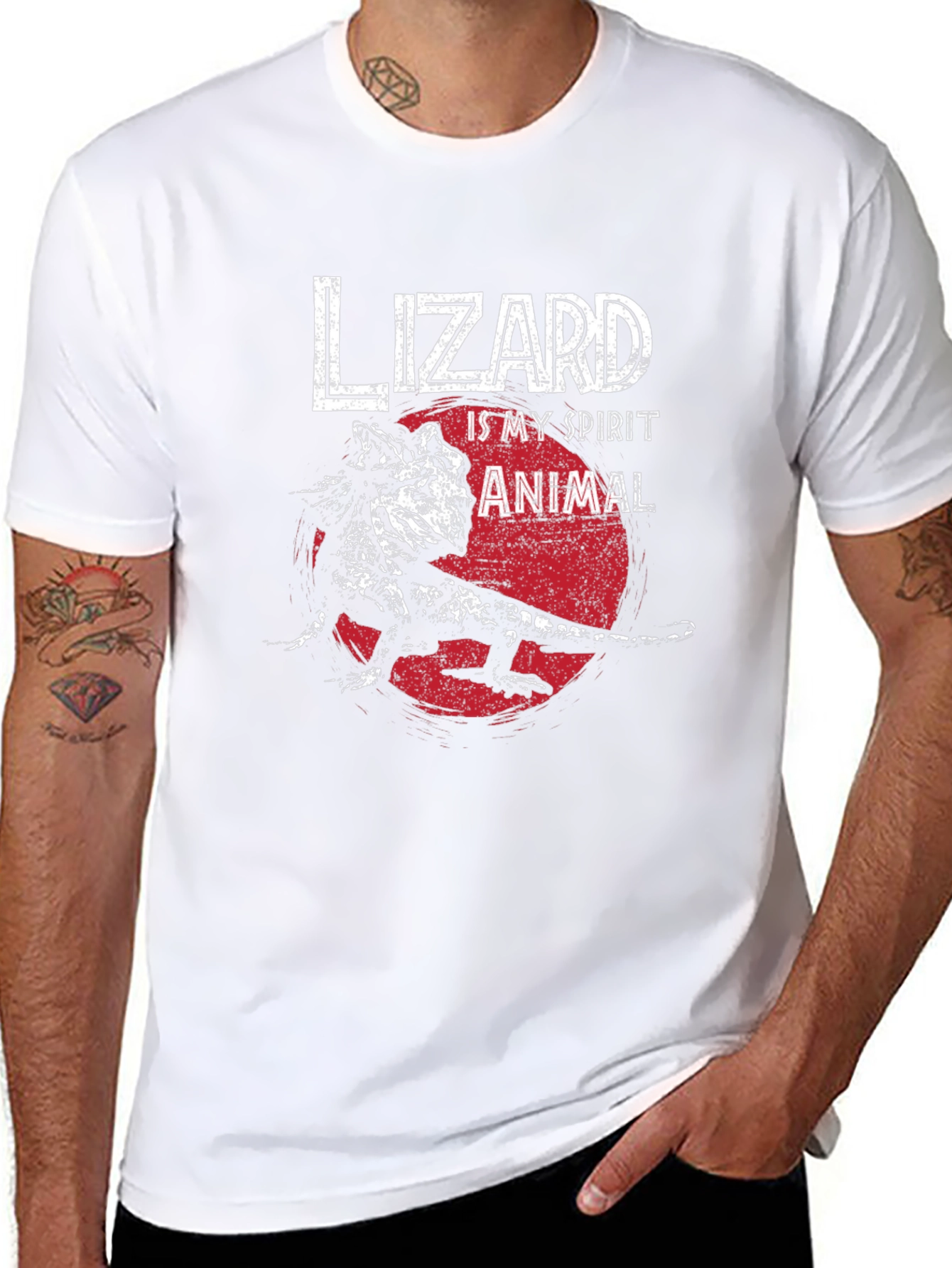 Lizard Spirit Animal Graphic T-Shirt
