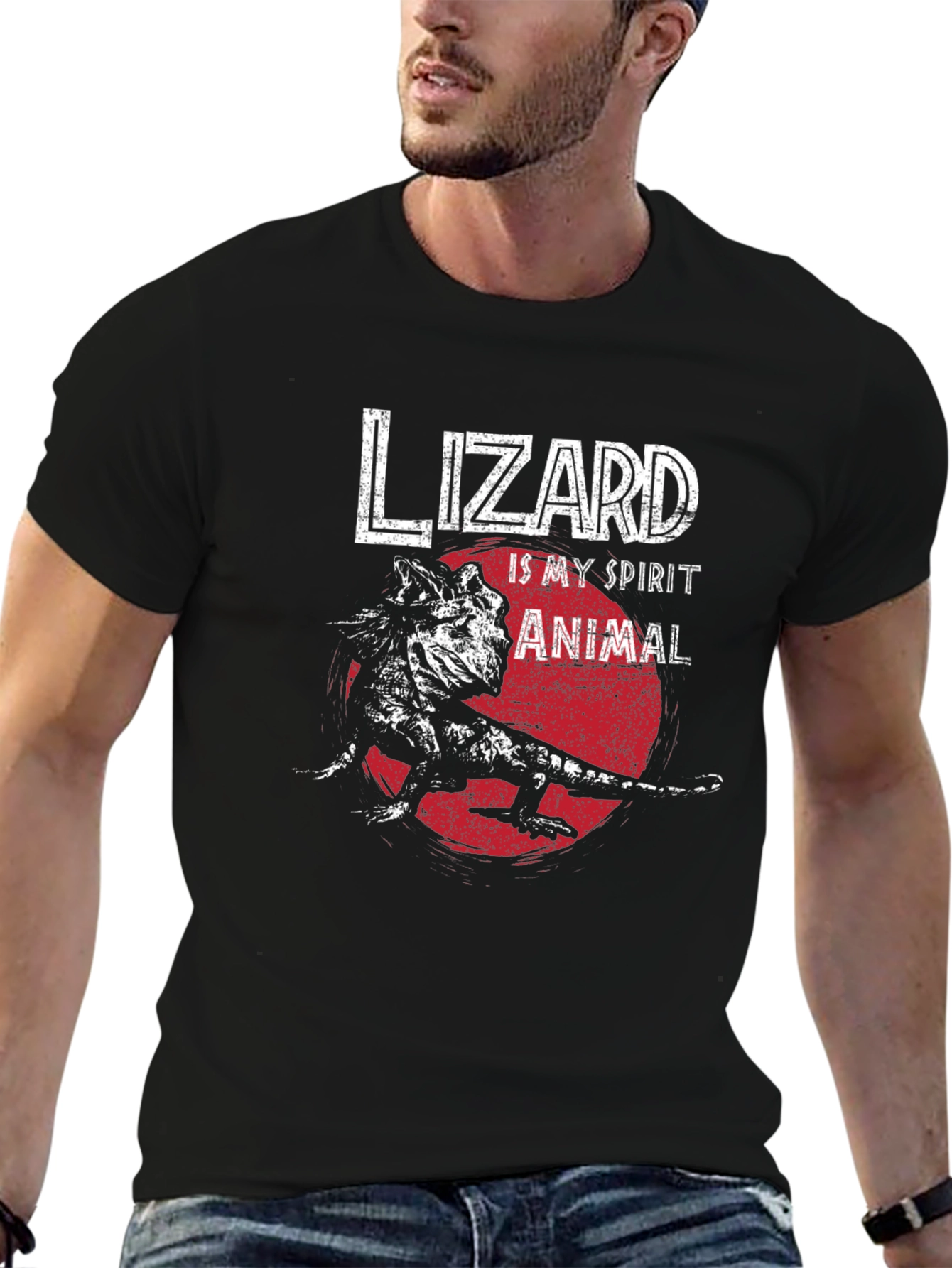 Lizard Spirit Animal Graphic T-Shirt