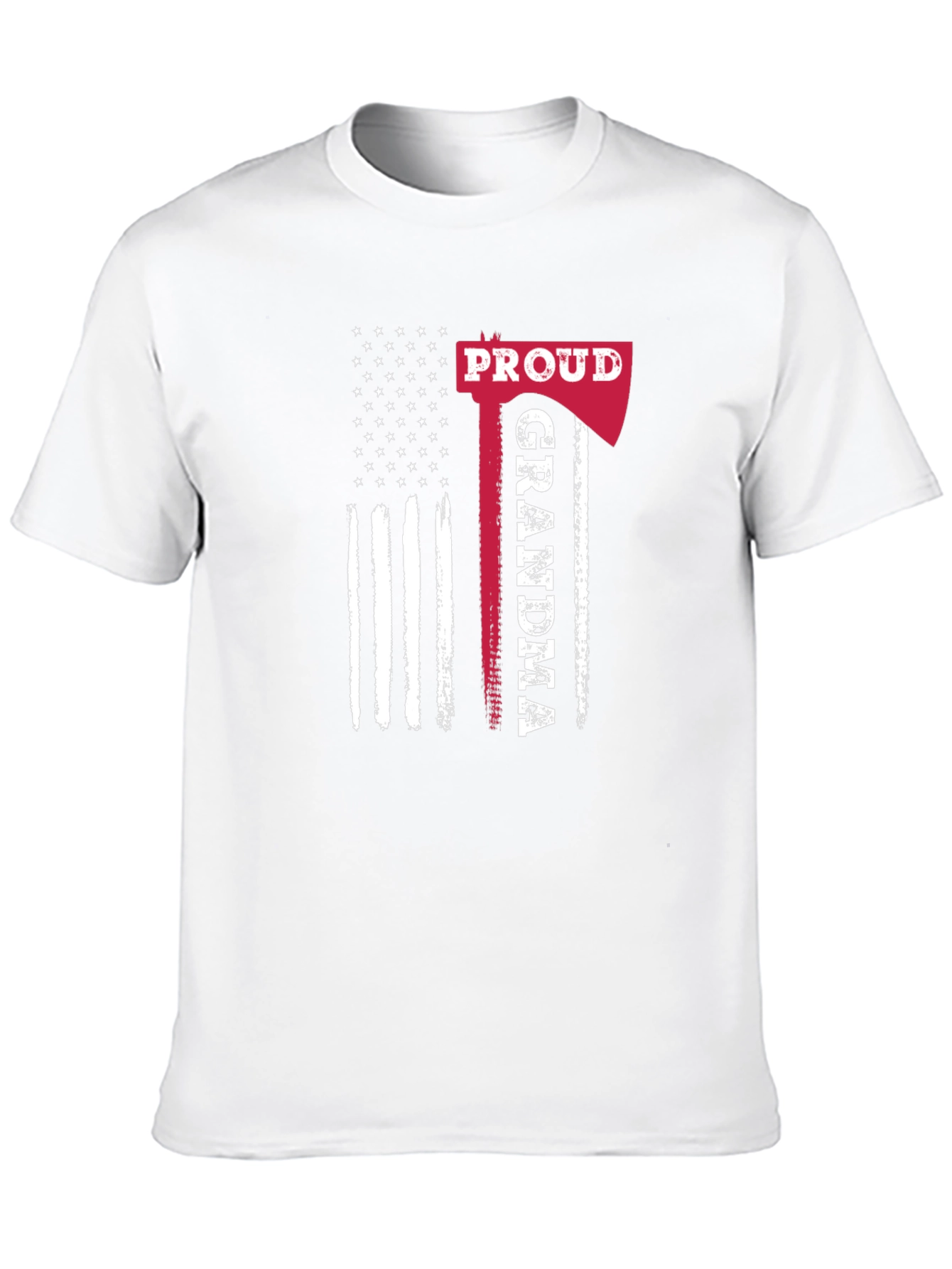 Proud Grandma American Flag Axe T-Shirt