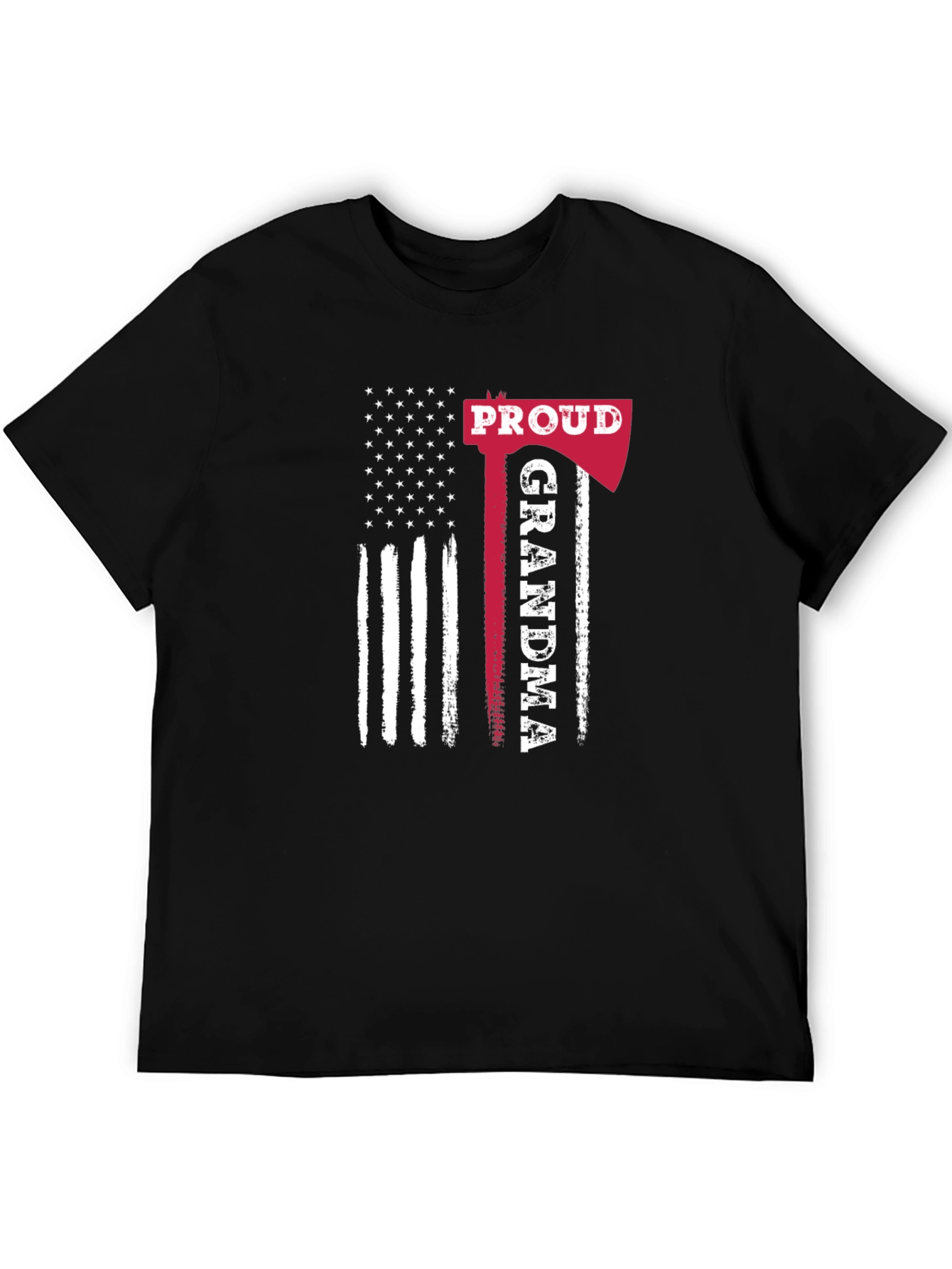 Proud Grandma American Flag Axe T-Shirt