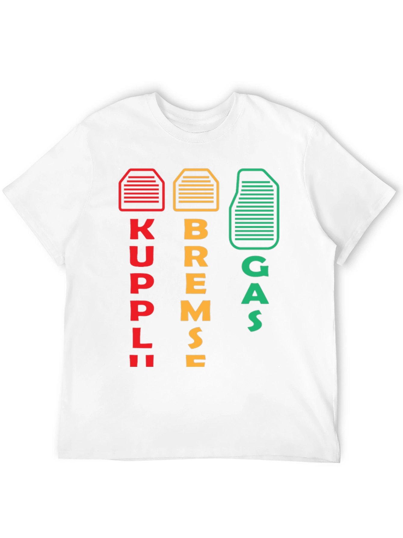 Kuppl Bremse Gas Car T-Shirt