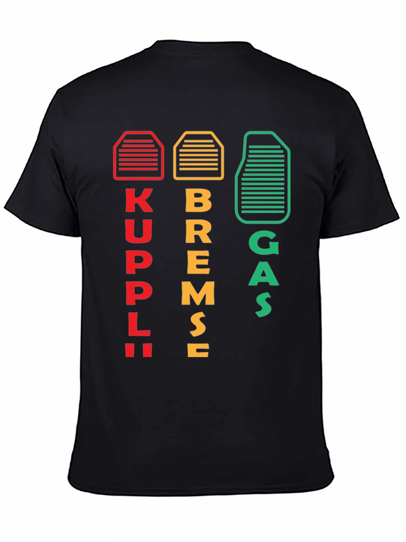 Kuppl Bremse Gas Car T-Shirt