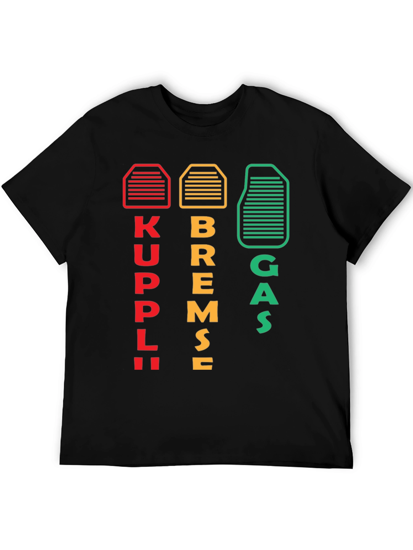 Kuppl Bremse Gas Car T-Shirt