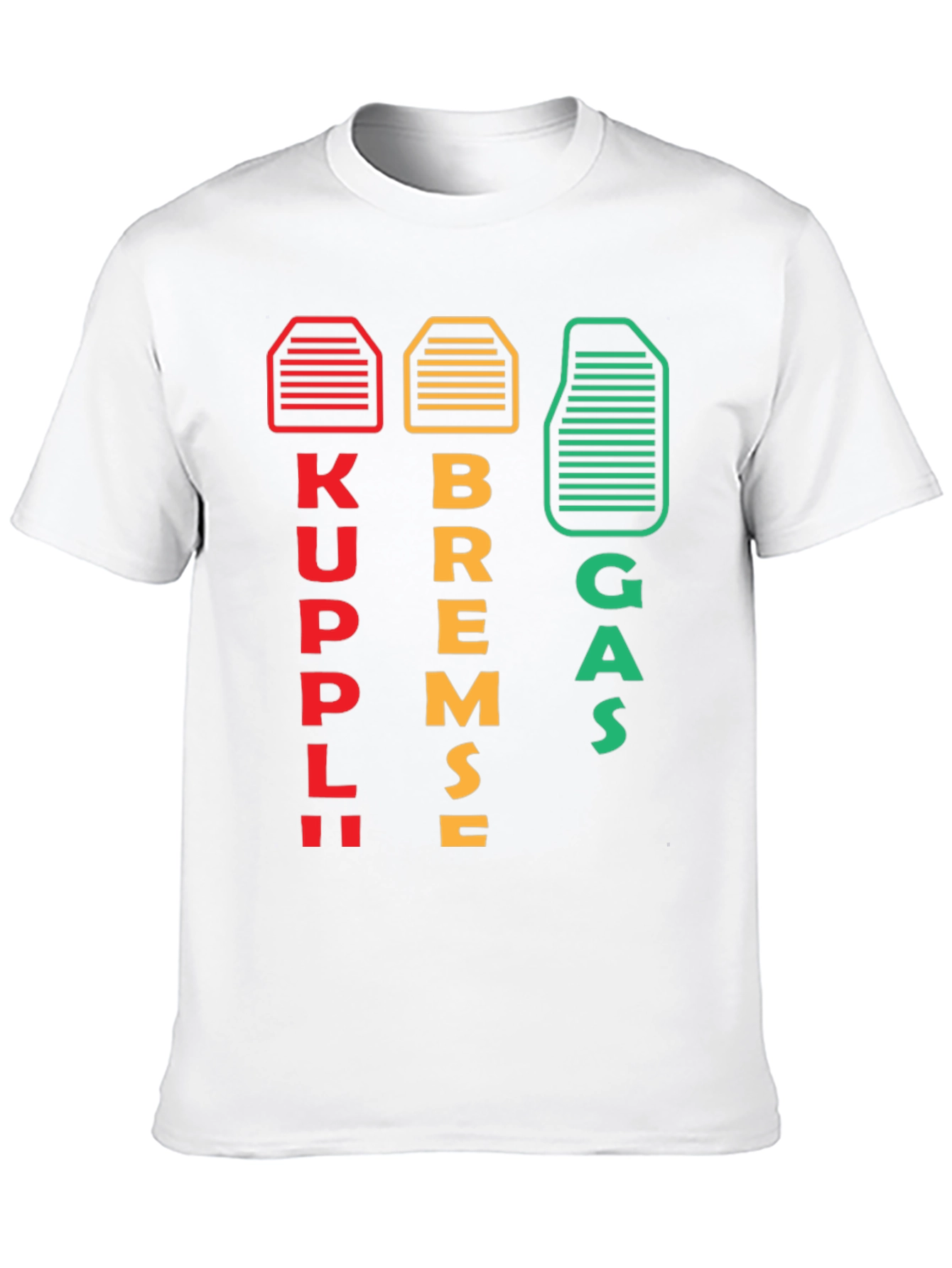 Kuppl Bremse Gas Car T-Shirt