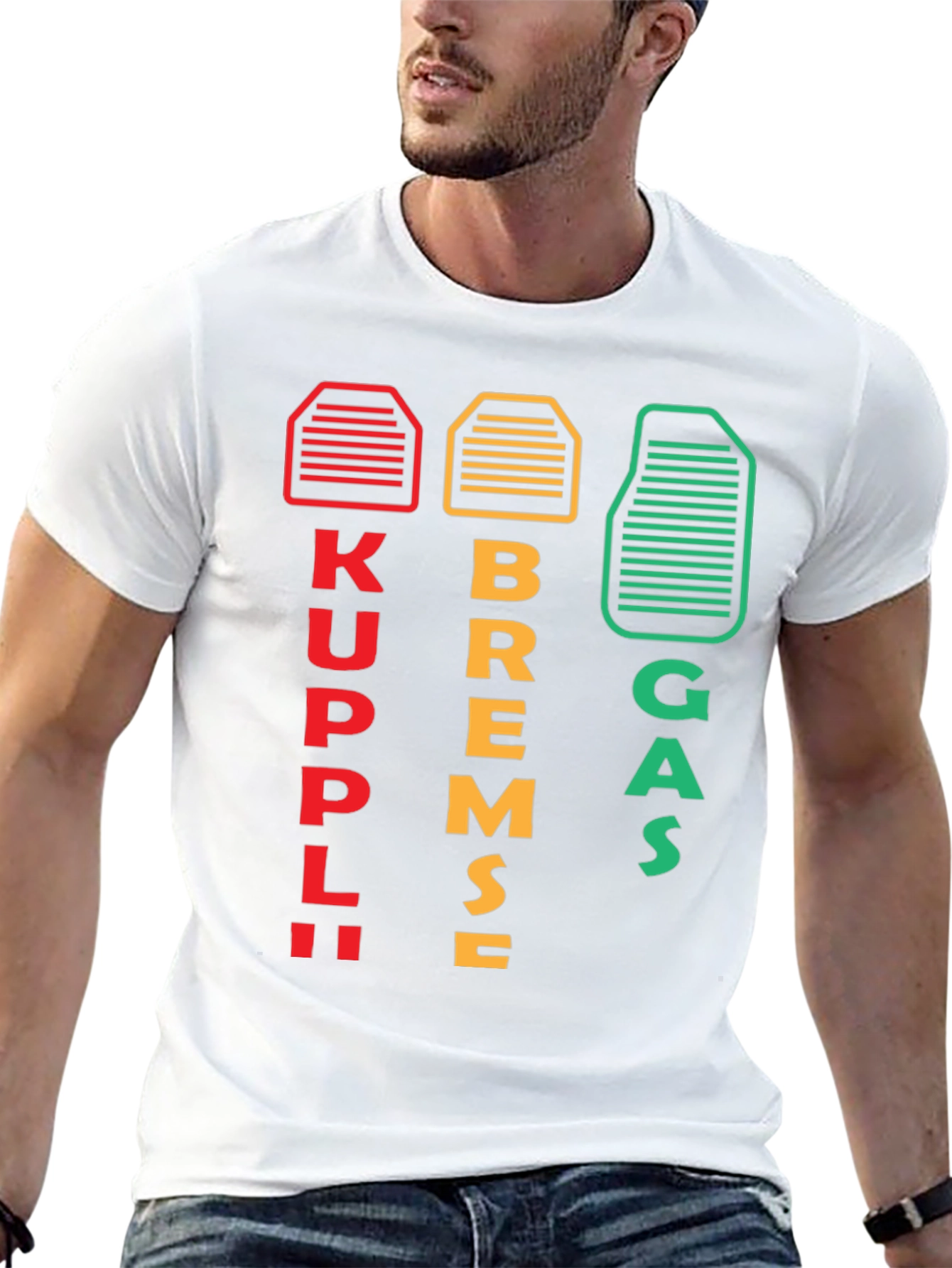 Kuppl Bremse Gas Car T-Shirt