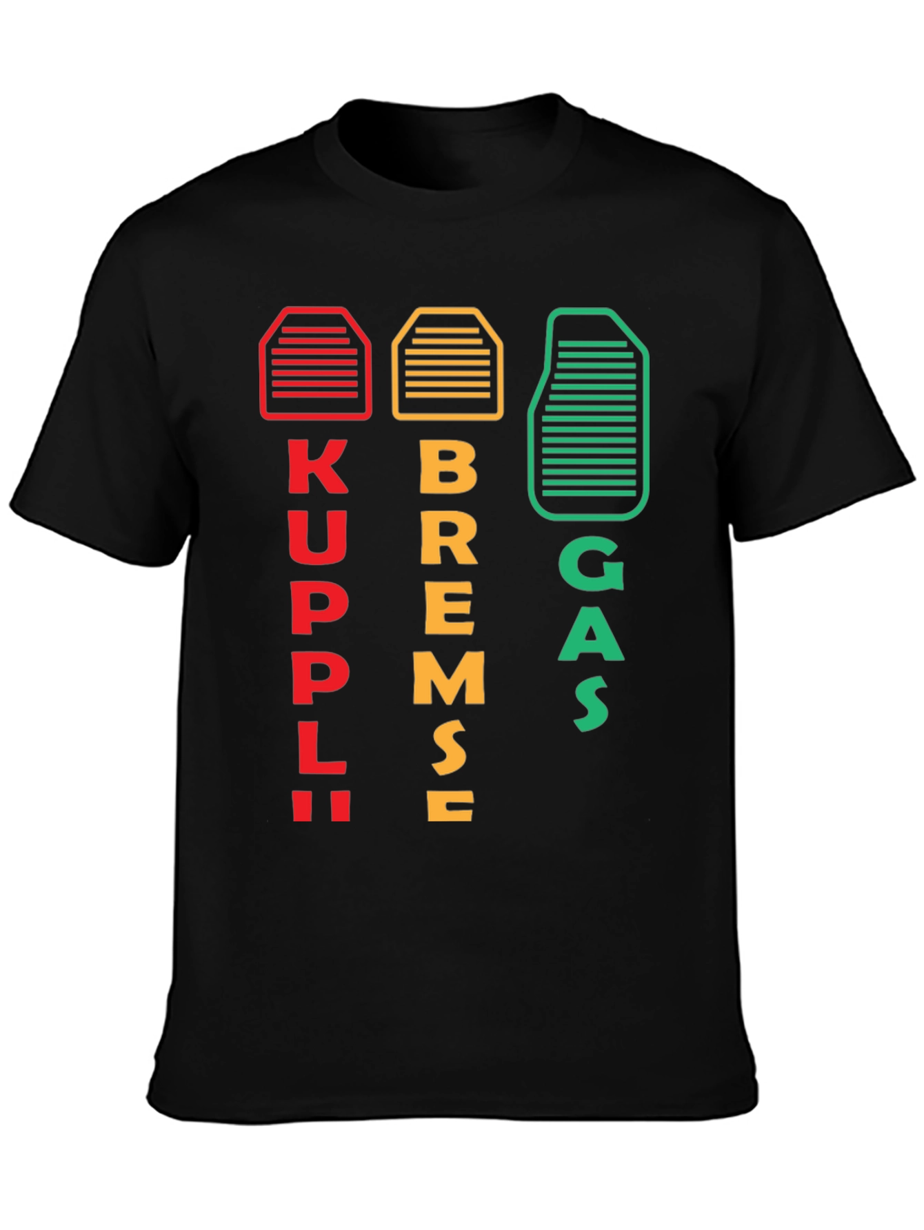 Kuppl Bremse Gas Car T-Shirt