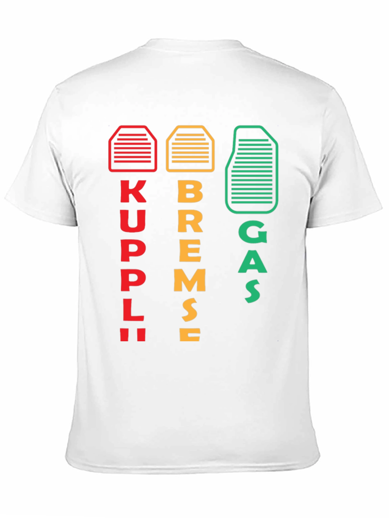 Kuppl Bremse Gas Car T-Shirt