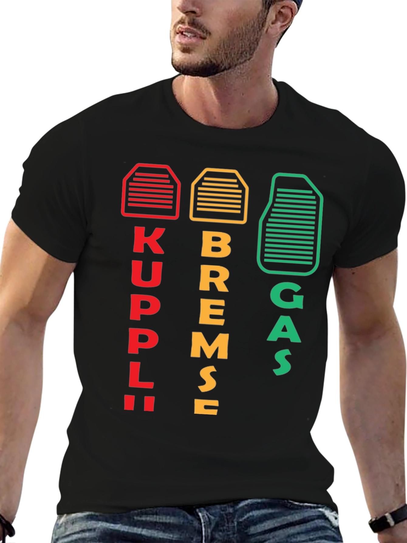 Kuppl Bremse Gas Car T-Shirt