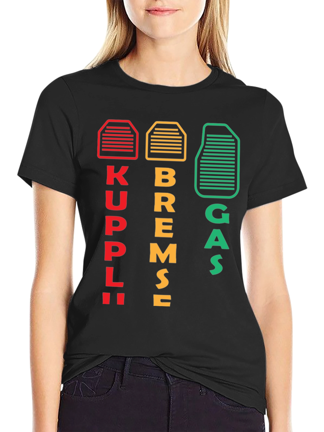 Kuppl Bremse Gas Car T-Shirt