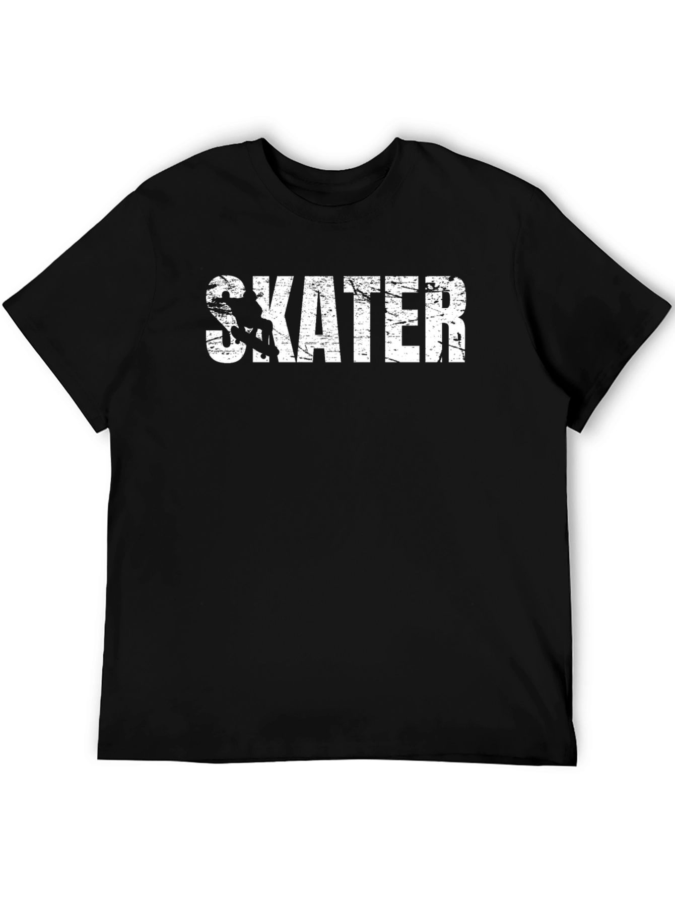 Skater Graphic Tee - Stylish Black Cotton T-Shirt