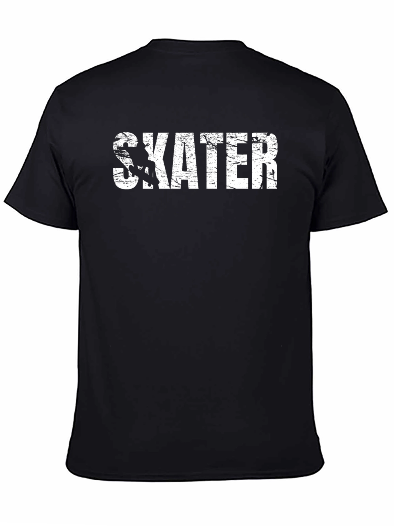 Skater Graphic Tee - Stylish Black Cotton T-Shirt