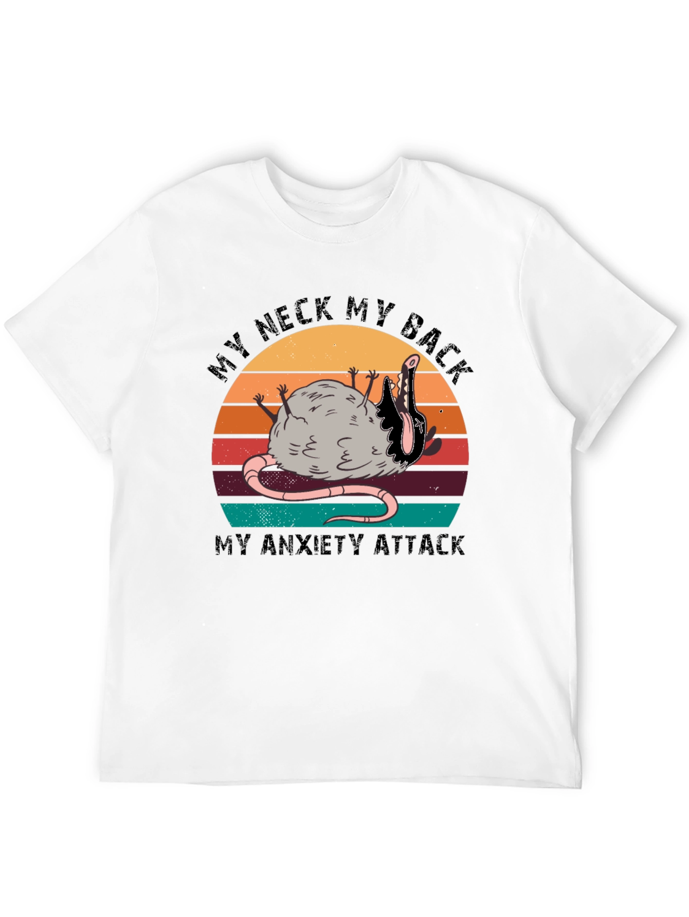 My Neck My Back Opossum Black T-Shirt