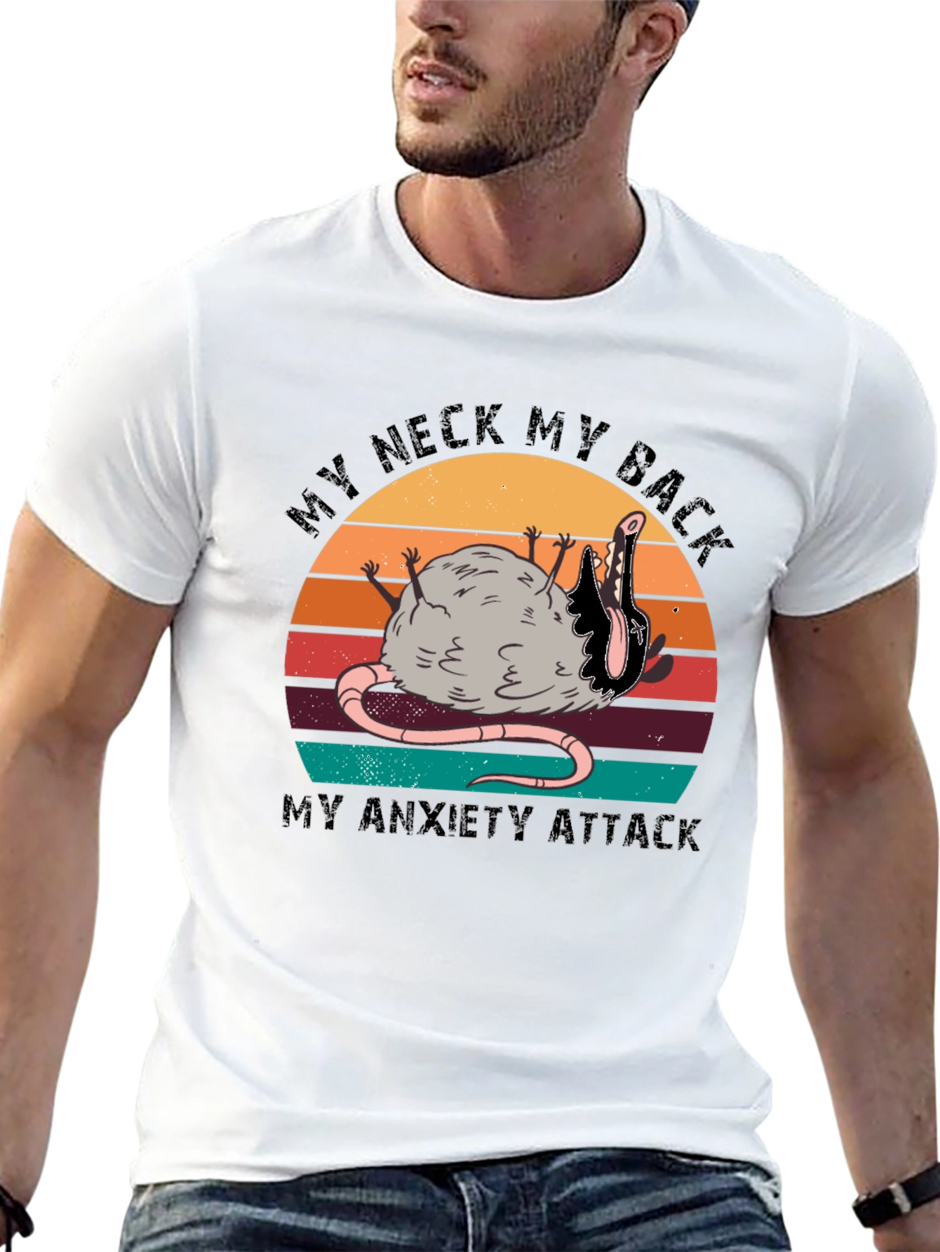 My Neck My Back Opossum Black T-Shirt