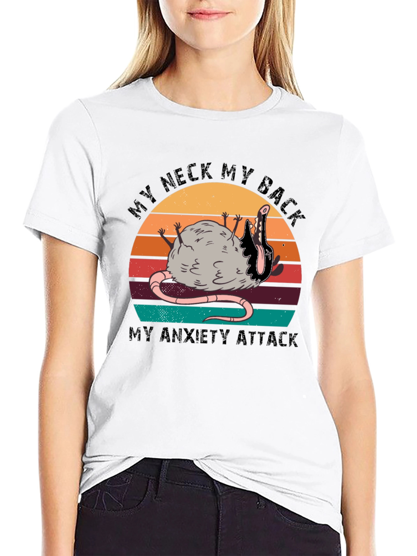 My Neck My Back Opossum Black T-Shirt