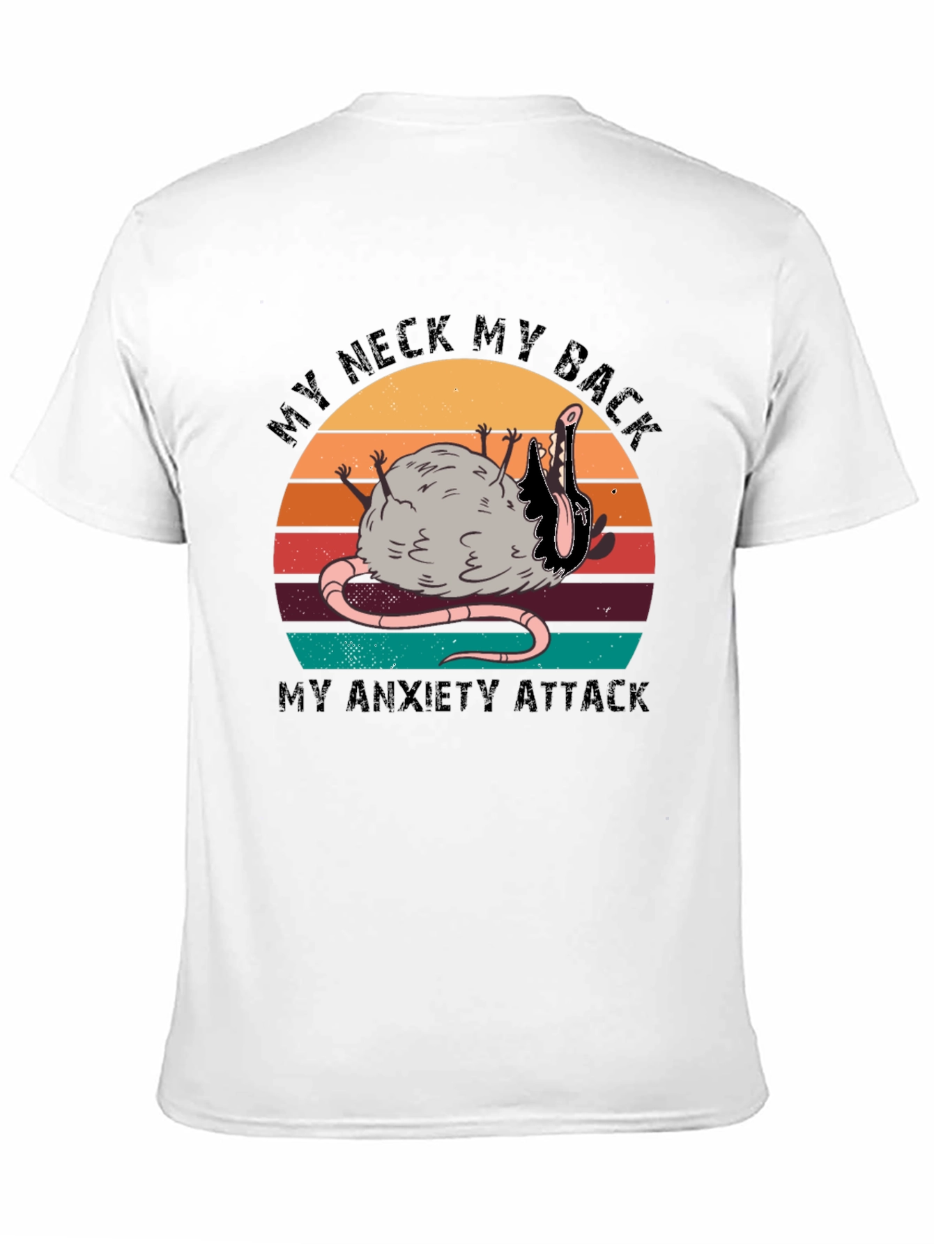 My Neck My Back Opossum Black T-Shirt