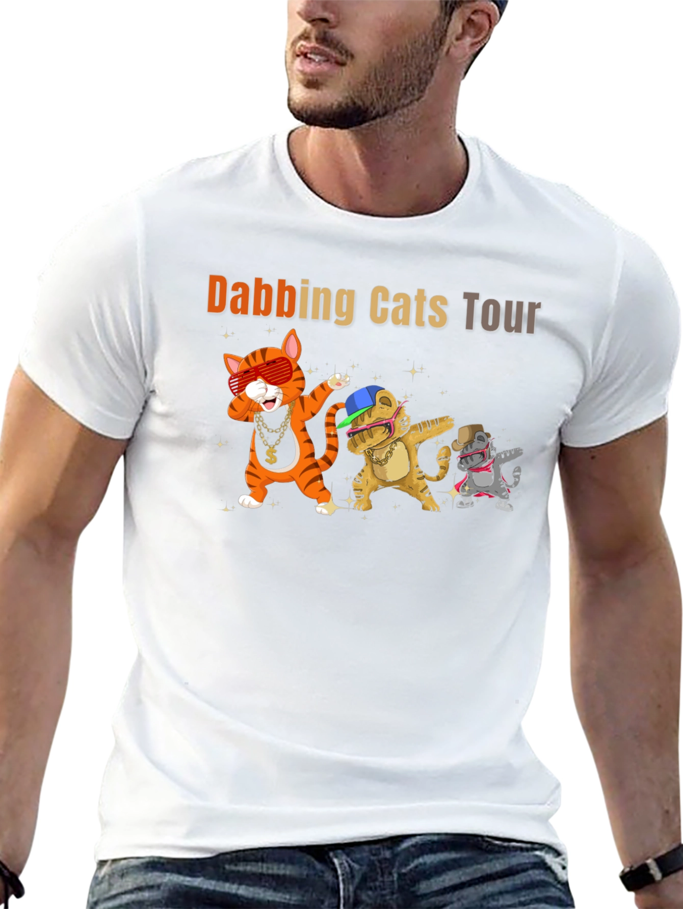 Dabbing Cats Tour Graphic Tee
