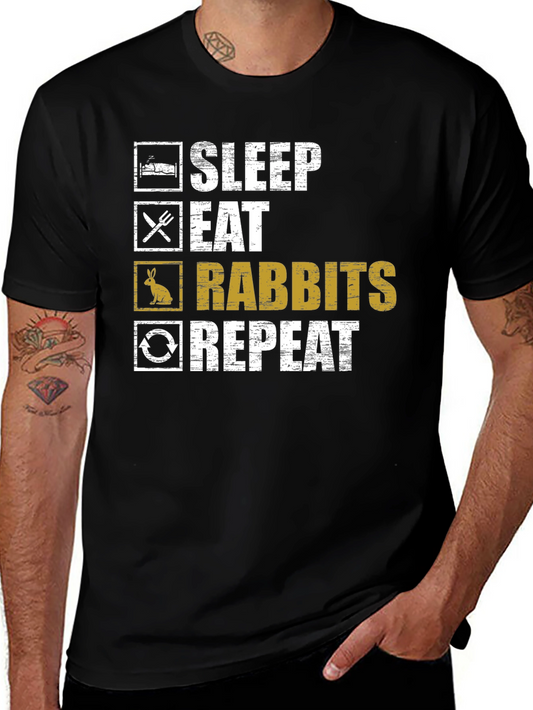 Sleep Eat Rabbits Repeat T-Shirt