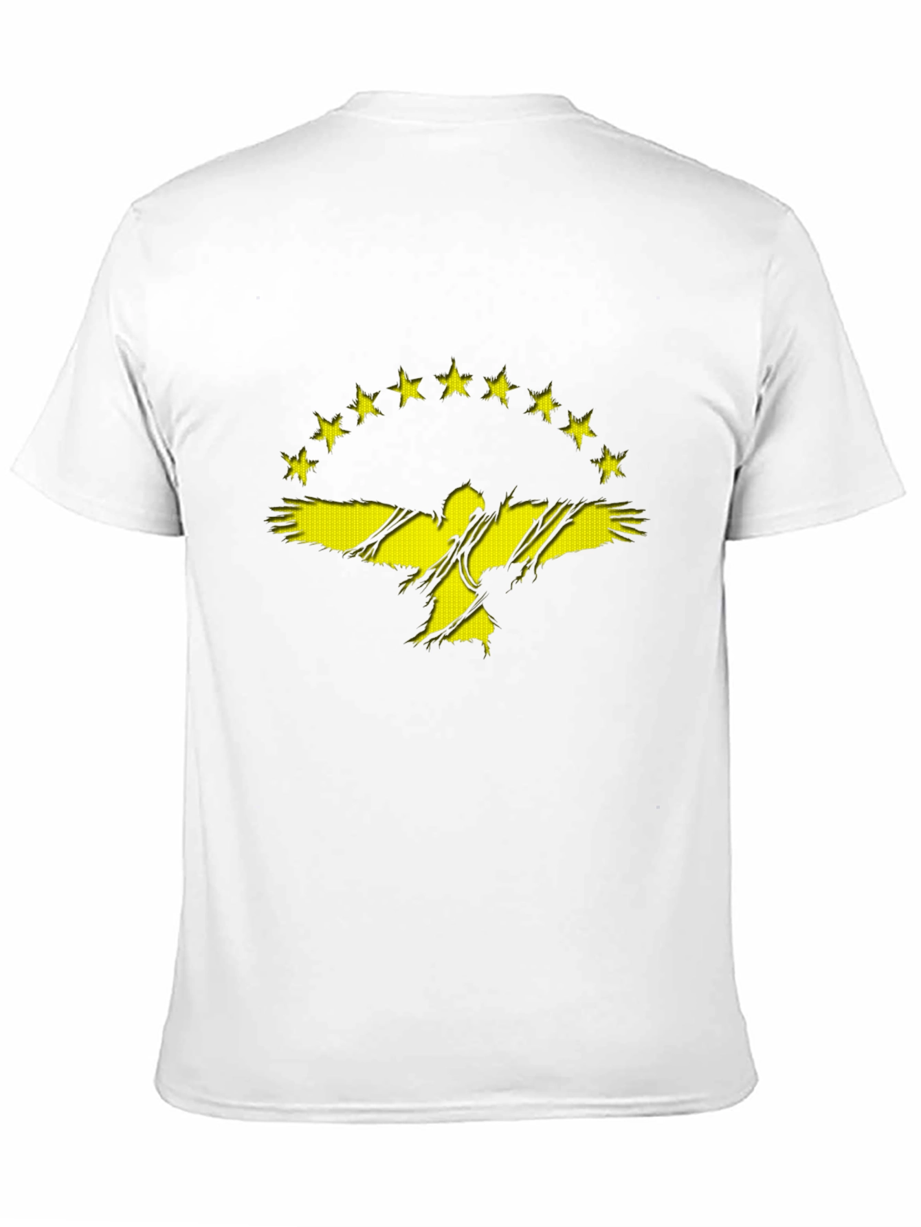 Distressed Eagle & Stars Graphic T-Shirt