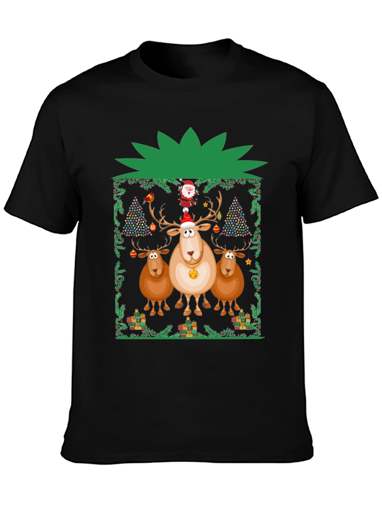 Festive Reindeer Christmas T-Shirt
