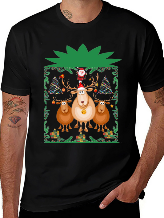 Festive Reindeer Christmas T-Shirt