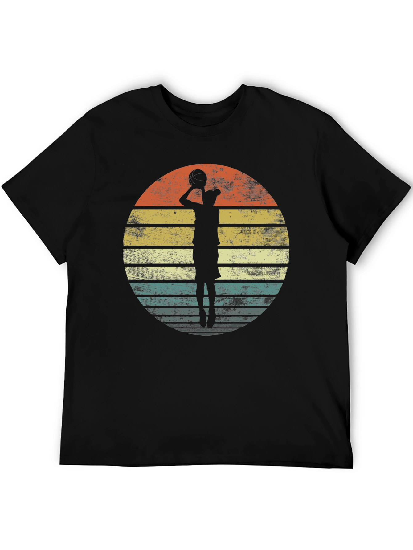Retro Basketball Player Graphic T-Shirt
