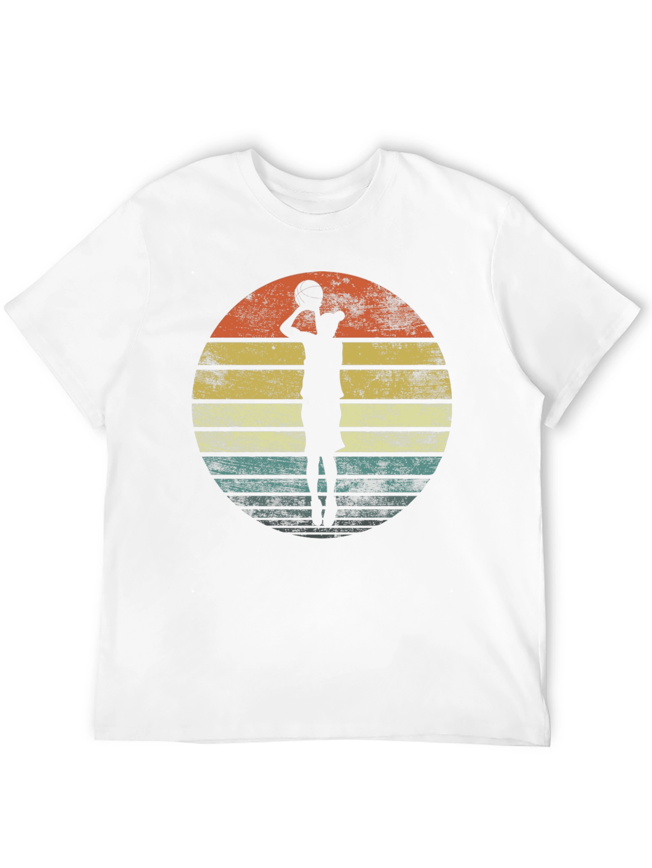 Retro Basketball Player Graphic T-Shirt